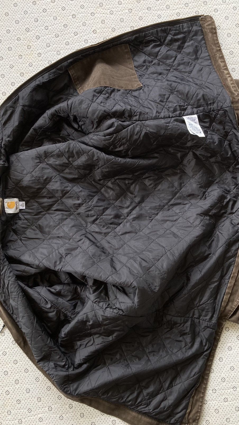 Carhartt × Vintage VINTAGE 1980s CARHART DARK BROWN HODIE JACKET Size US L / EU 52-54 / 3 - 10 Thumbnail