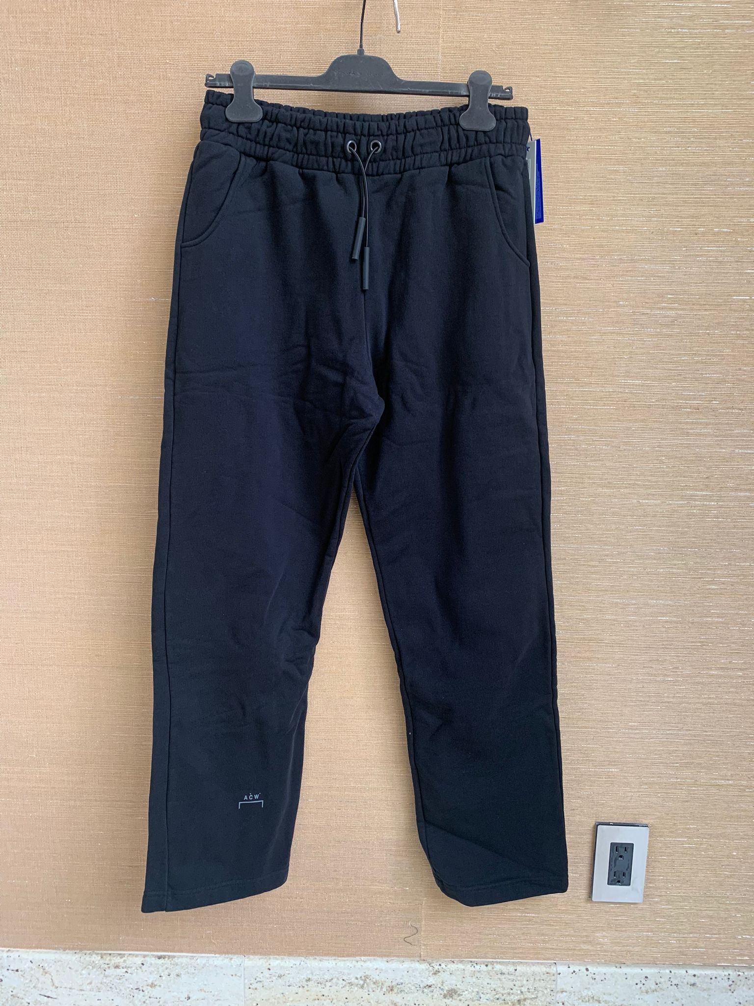 image of A Cold Wall Logo Sweat Pants In Black, Men's (Size 30)