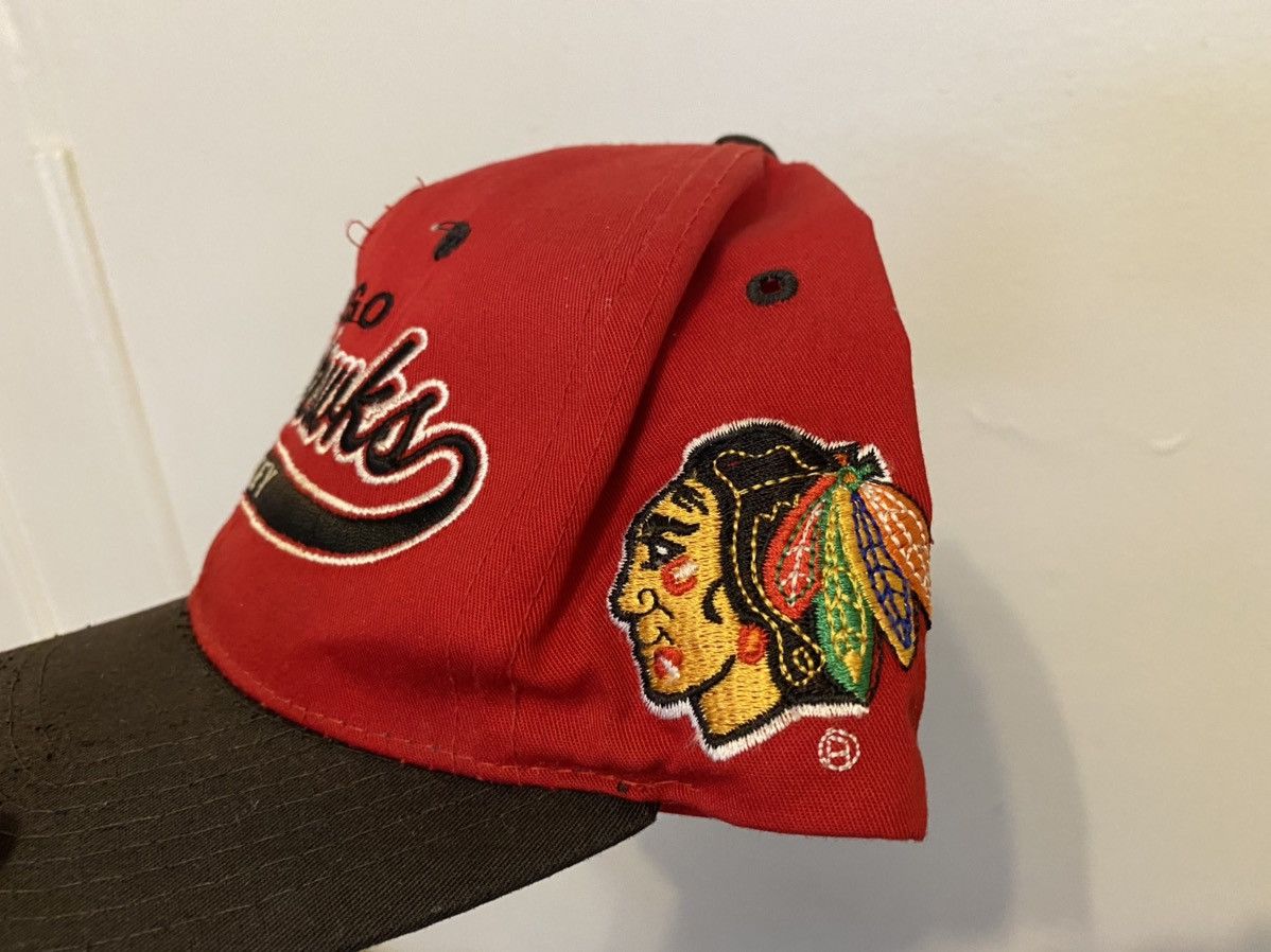 NHL Vintage 90s Chicago Blackhawks Starter SnapBack Size ONE SIZE - 4 Thumbnail