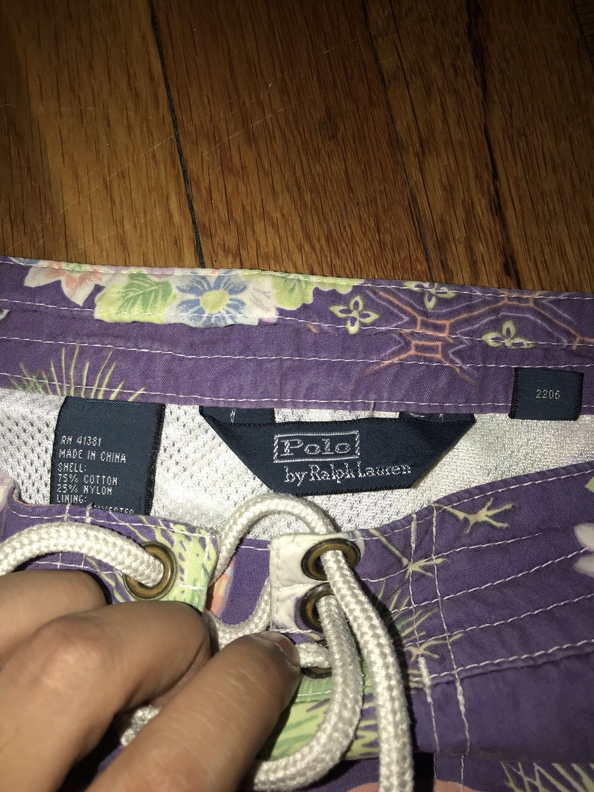Ralph Lauren Vintage 90s Ralph Lauren Mens 34 Hawaiian Swim Trunks Shorts Size US 34 / EU 50 - 3 Thumbnail