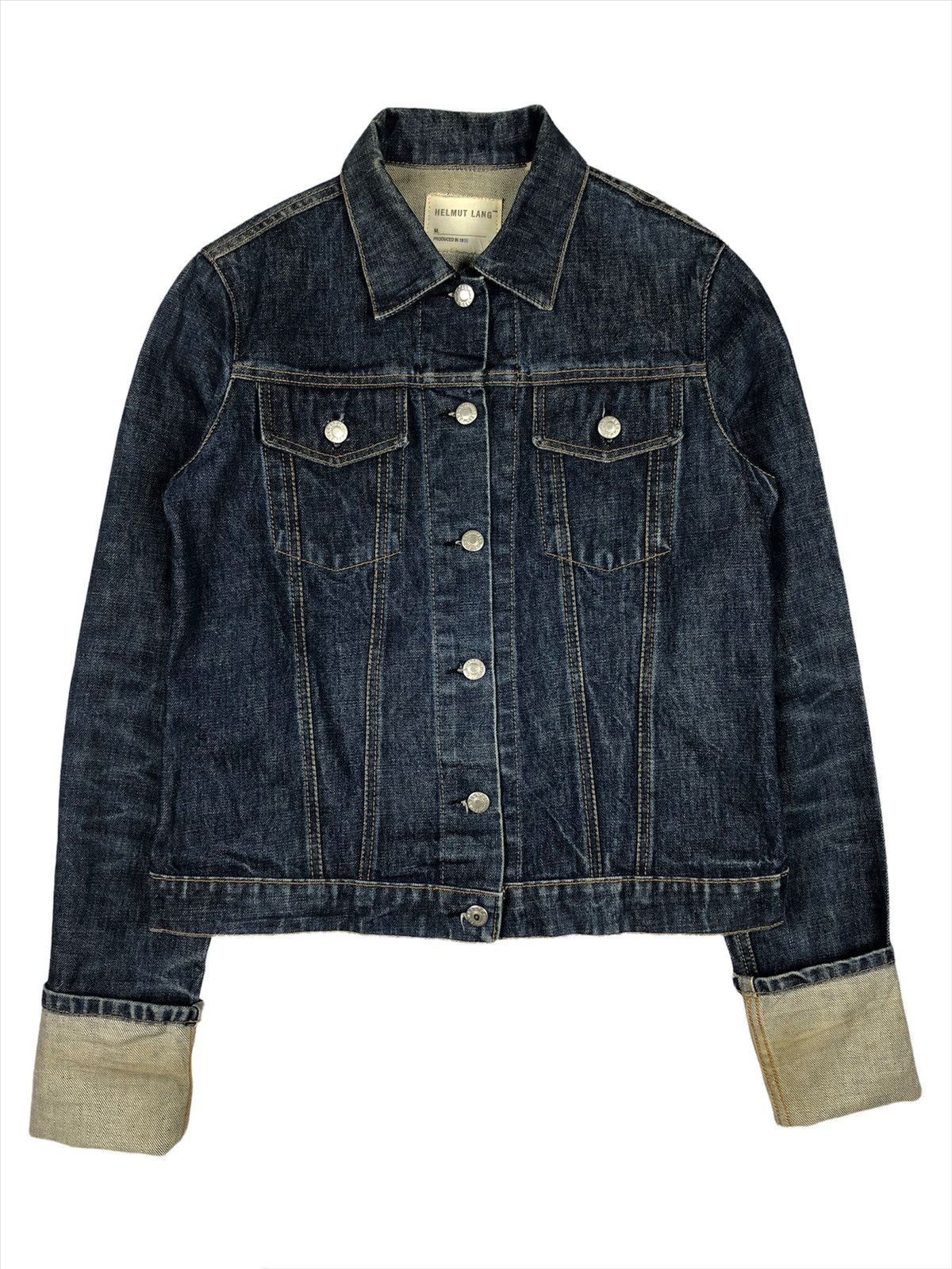 Helmut Lang Archive Helmut Lang 1998 ‘Oversleeve” Denim Trucker Jacket Size US S / EU 44-46 / 1 - 3 Thumbnail