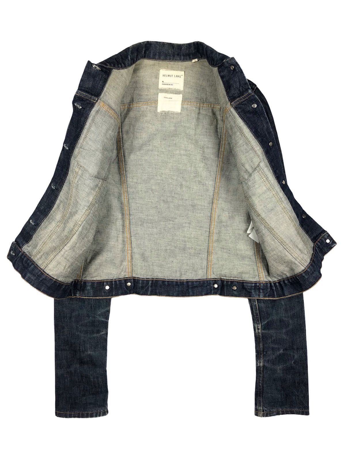 Helmut Lang Archive Helmut Lang 1998 ‘Oversleeve” Denim Trucker Jacket Size US S / EU 44-46 / 1 - 9 Thumbnail