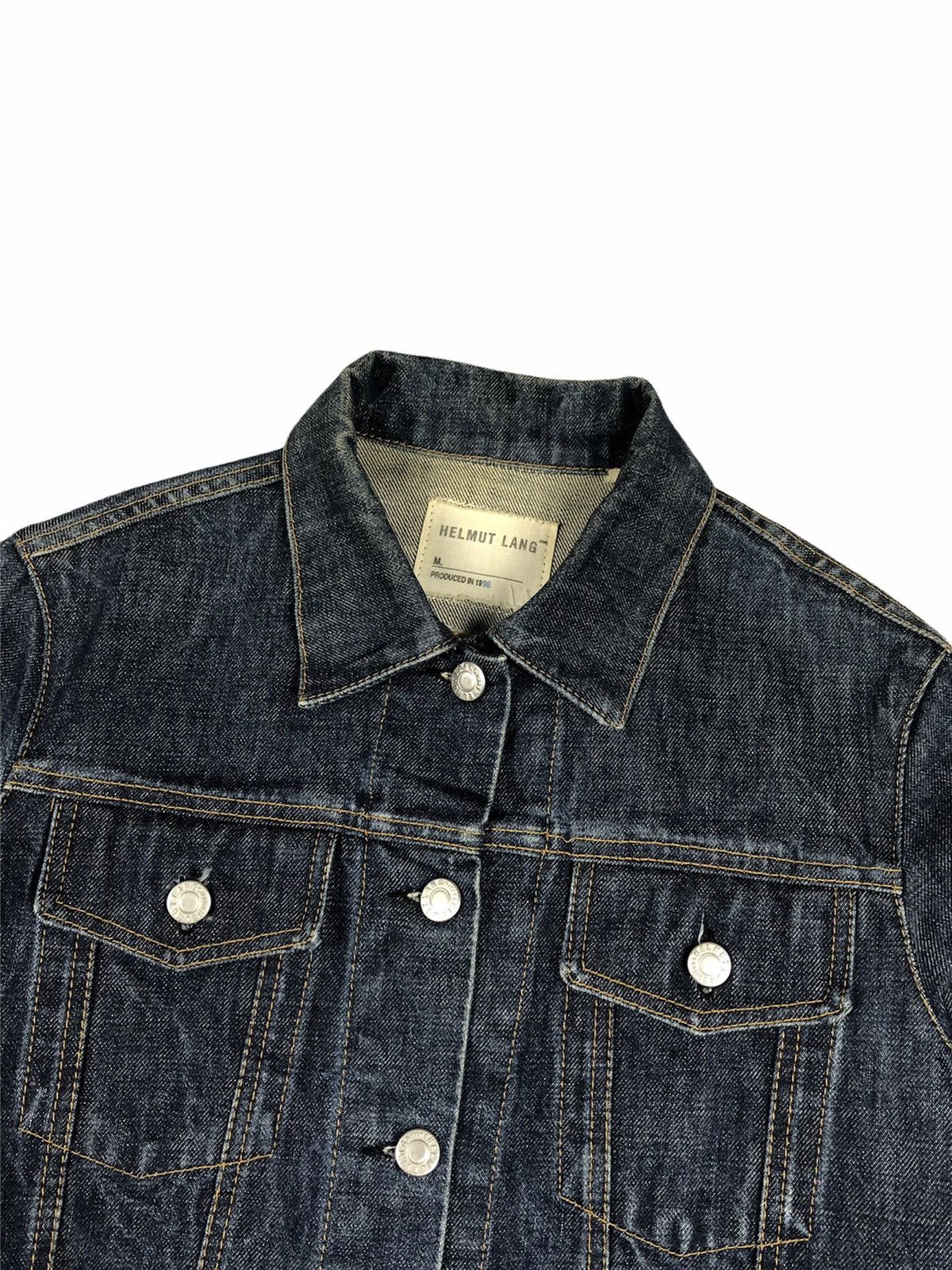 Helmut Lang Archive Helmut Lang 1998 ‘Oversleeve” Denim Trucker Jacket Size US S / EU 44-46 / 1 - 5 Thumbnail