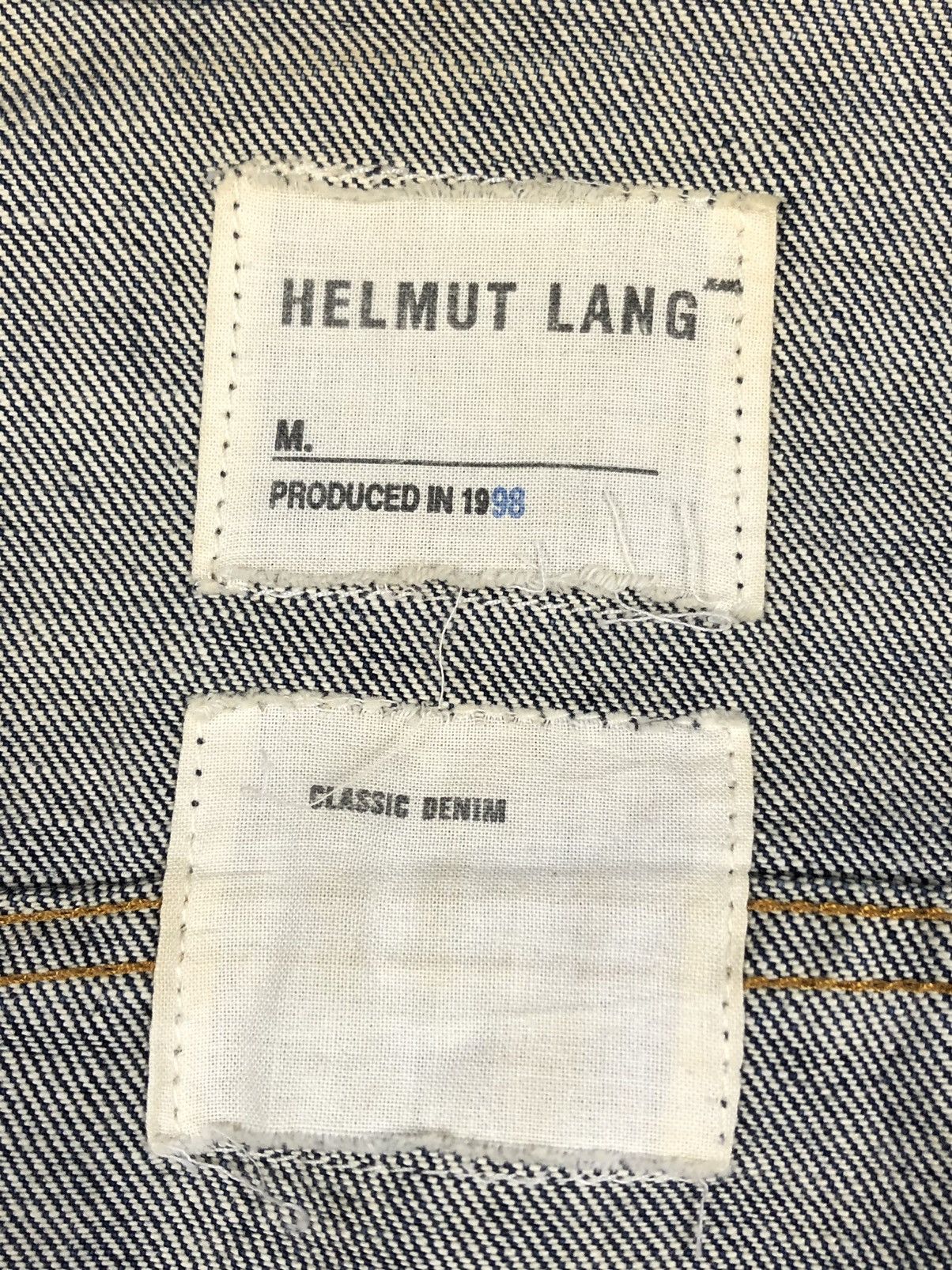 Helmut Lang Archive Helmut Lang 1998 ‘Oversleeve” Denim Trucker Jacket Size US S / EU 44-46 / 1 - 12 Thumbnail