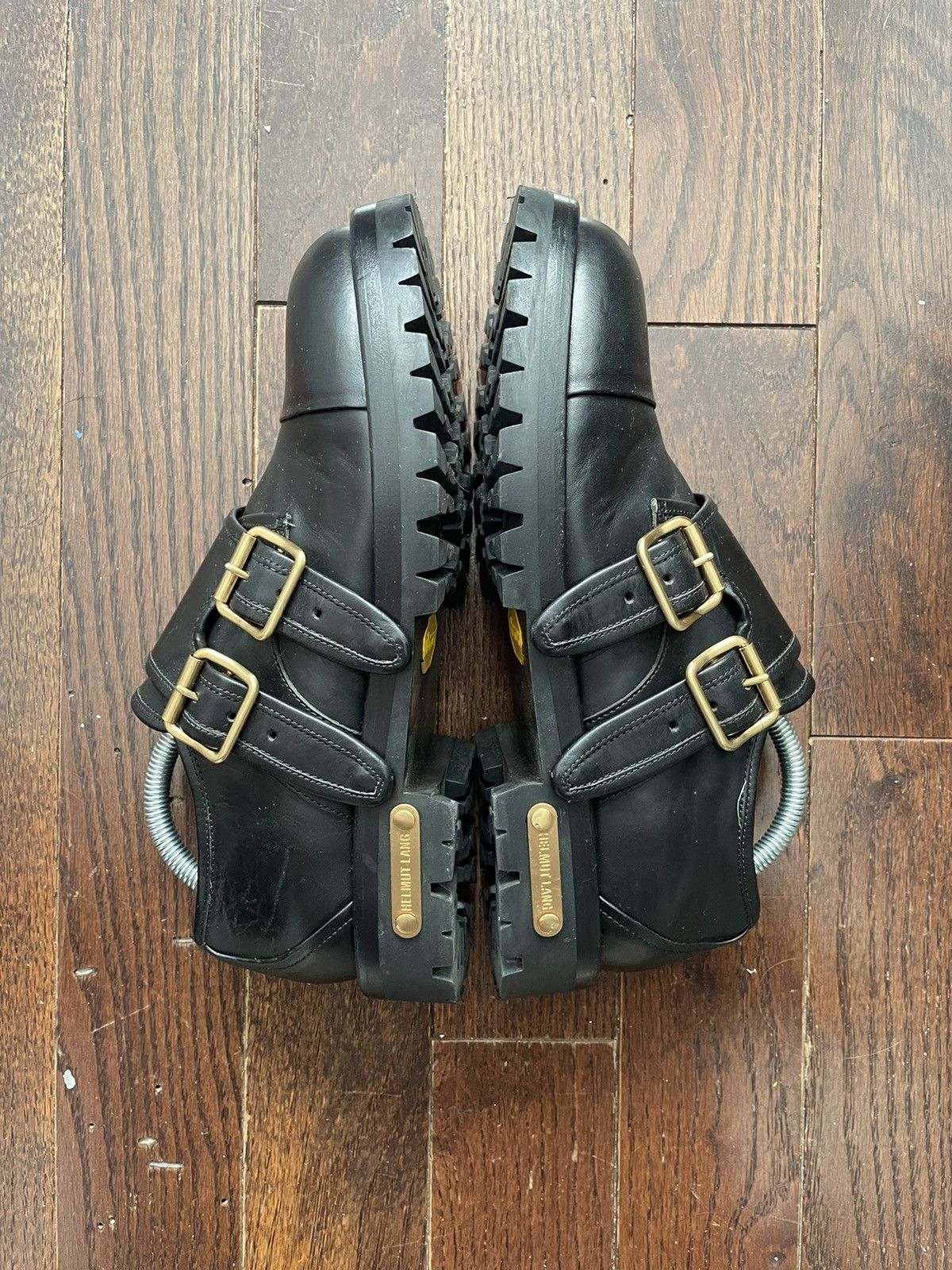 Helmut Lang Archive Helmut Lang Bondage Derby Shoes Black Size US 8 / EU 41 - 3 Thumbnail