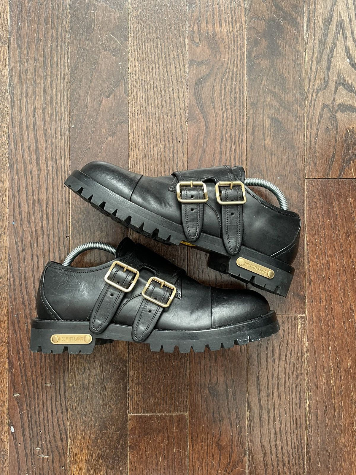 Helmut Lang Archive Helmut Lang Bondage Derby Shoes Black Size US 8 / EU 41 - 1 Thumbnail