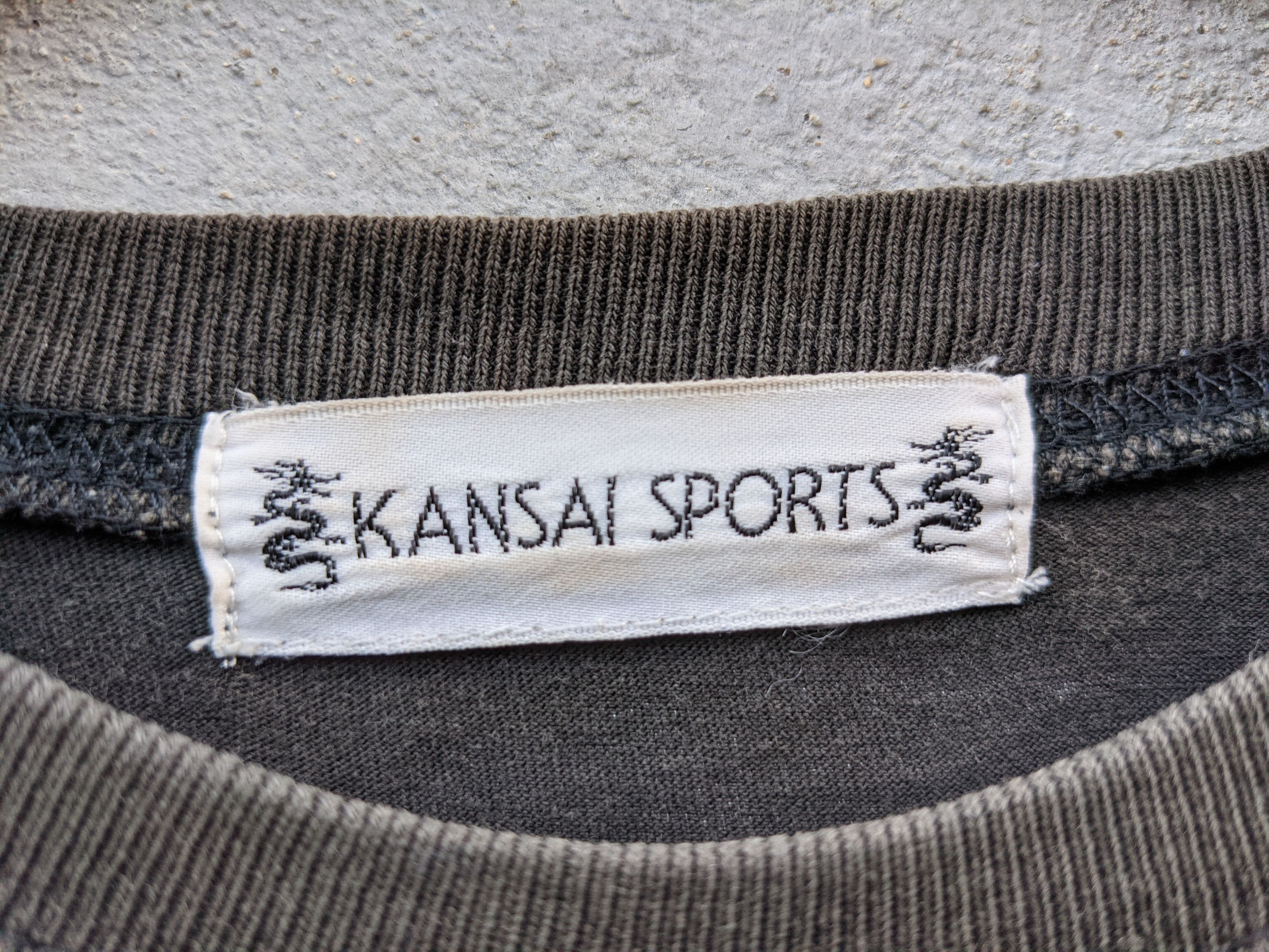 Japanese Brand × Kansai Yamamoto × Vintage ⚡️Rare⚡️ Kansai Sport Dragon Spellout tees Size US M / EU 48-50 / 2 - 5 Thumbnail