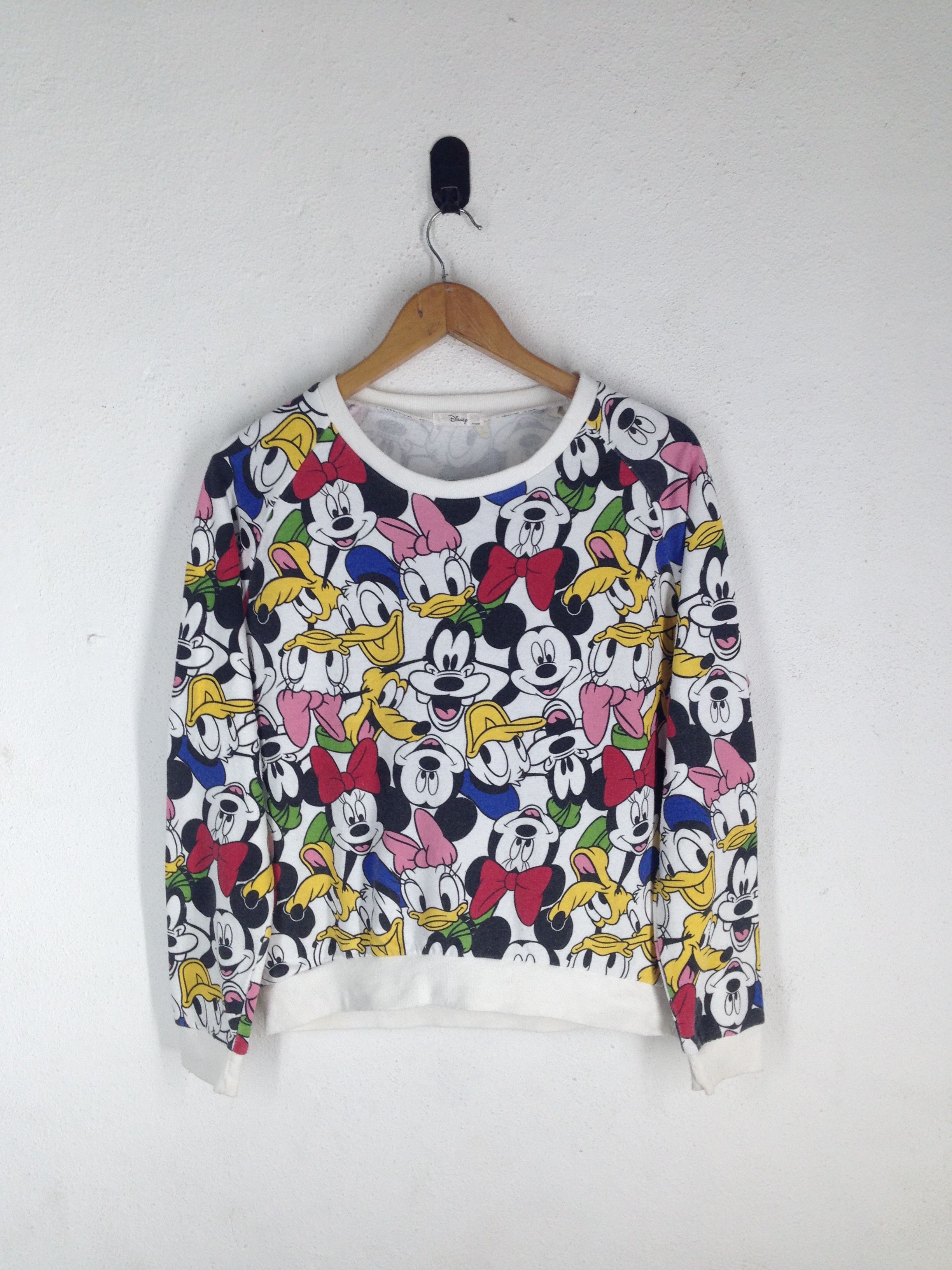 Disney Mickey Mouse Fullprint Sweatshirt Jumper Pullover Size US M / EU 48-50 / 2 - 1 Thumbnail