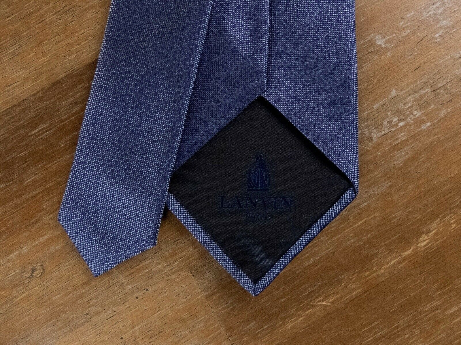 Lanvin LANVIN Paris pixelated blue woven silk tie authentic NWT Size ONE SIZE - 4 Thumbnail