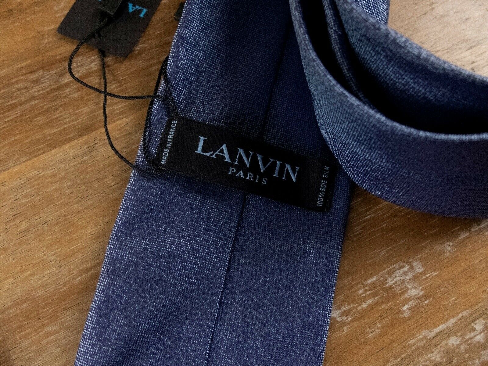 Lanvin LANVIN Paris pixelated blue woven silk tie authentic NWT Size ONE SIZE - 3 Thumbnail