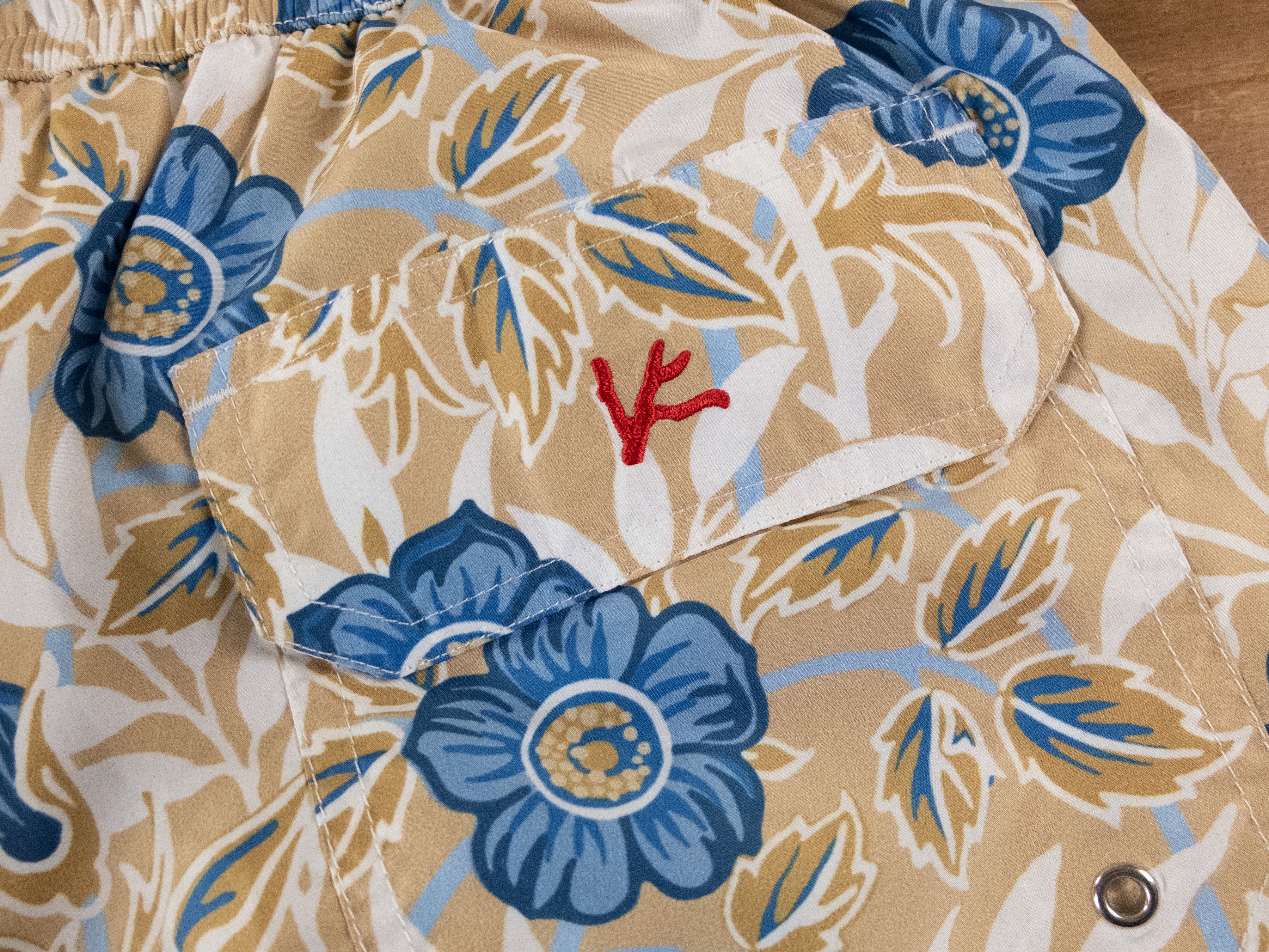 Isaia ISAIA blue yellow floral flower swim shorts trunks Size XXL Size US 38 / EU 54 - 5 Thumbnail