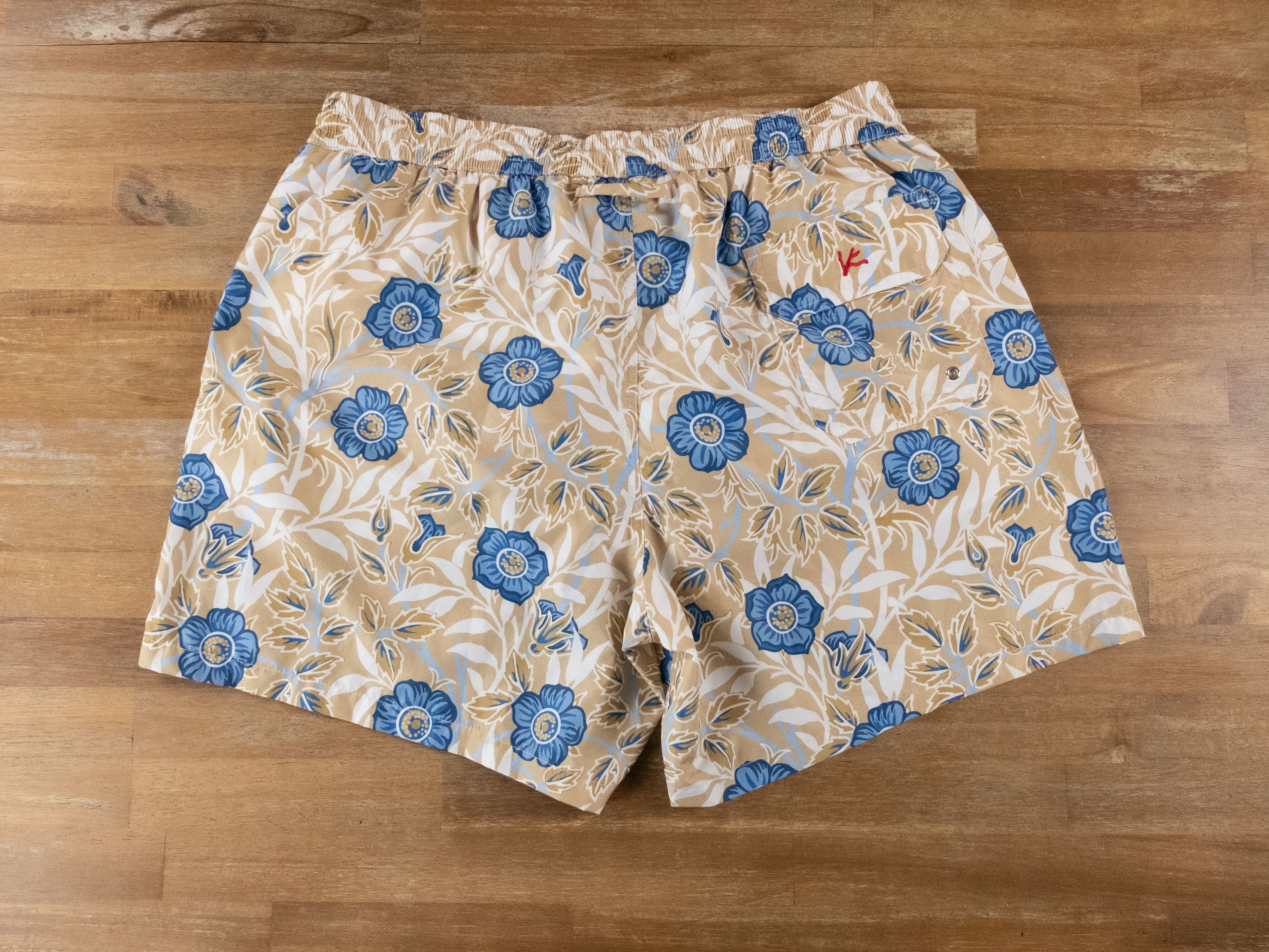 Isaia ISAIA blue yellow floral flower swim shorts trunks Size XXL Size US 38 / EU 54 - 4 Thumbnail
