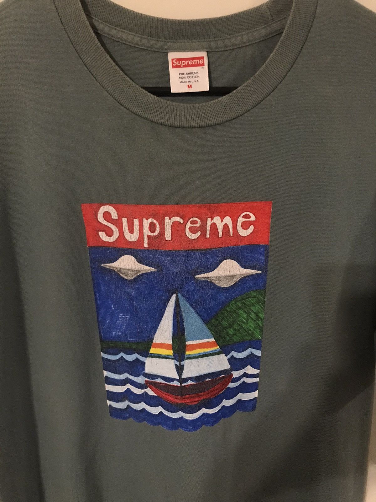 Supreme Supreme Sailboat Tee Size US M / EU 48-50 / 2 - 2 Thumbnail