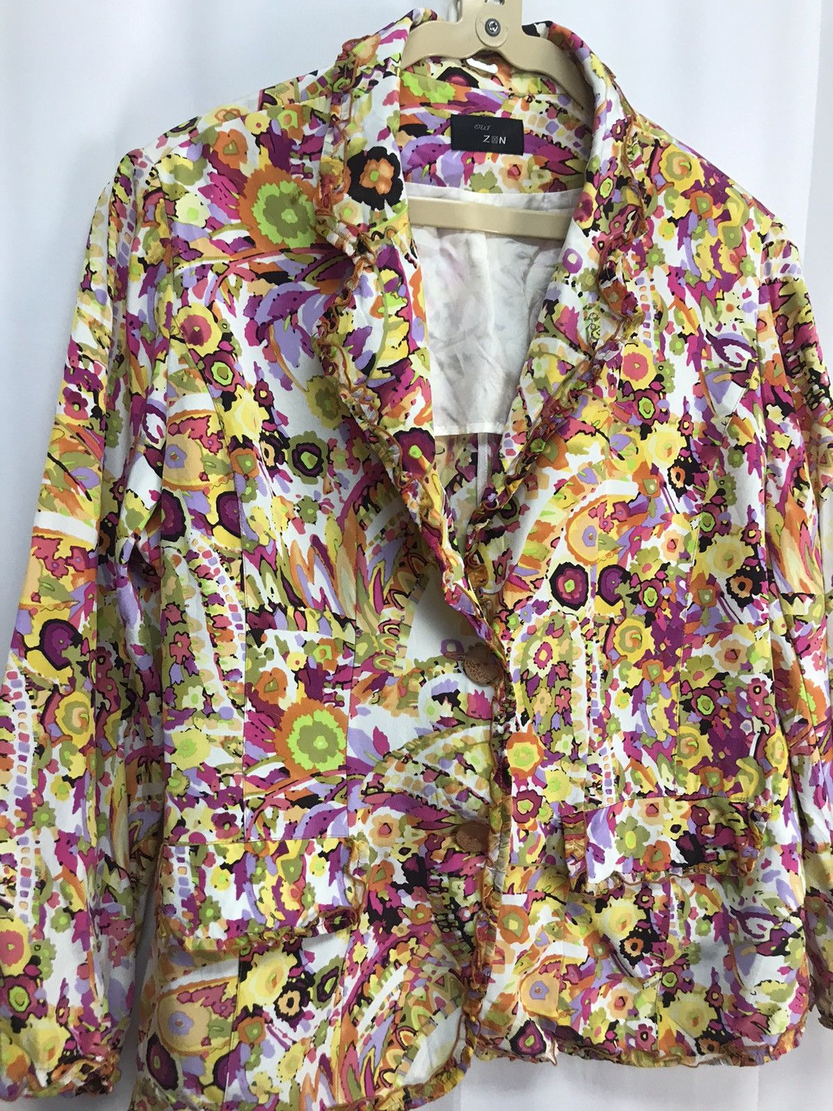 Other Multicolor art printed button up by outzon Size M / US 6-8 / IT 42-44 - 4 Thumbnail