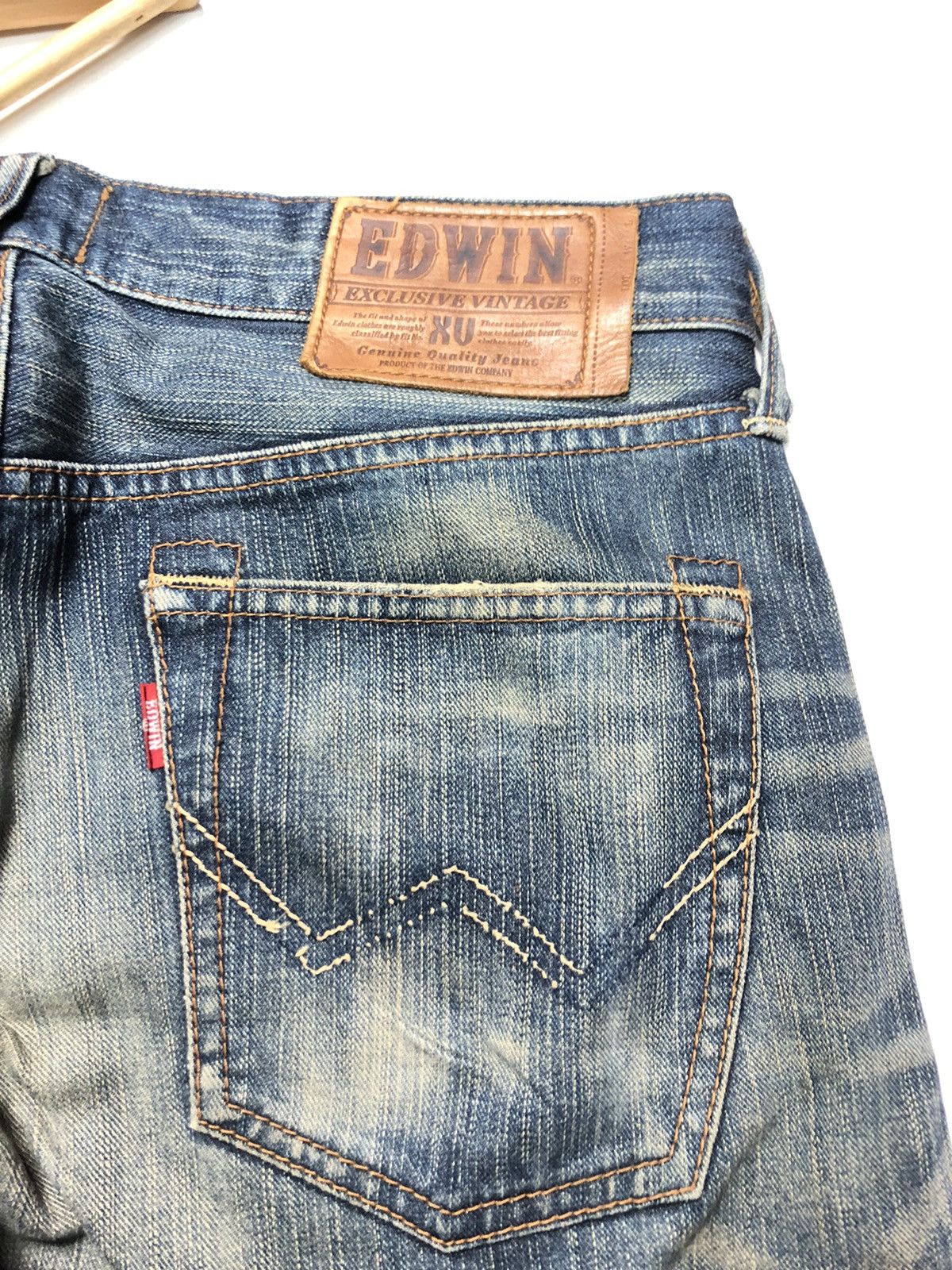 Edwin × Vintage VINTAGE EDWIN XV EXCLUSIVE VINTAGE DISTRESSED DENIM Size US 32 / EU 48 - 11 Thumbnail