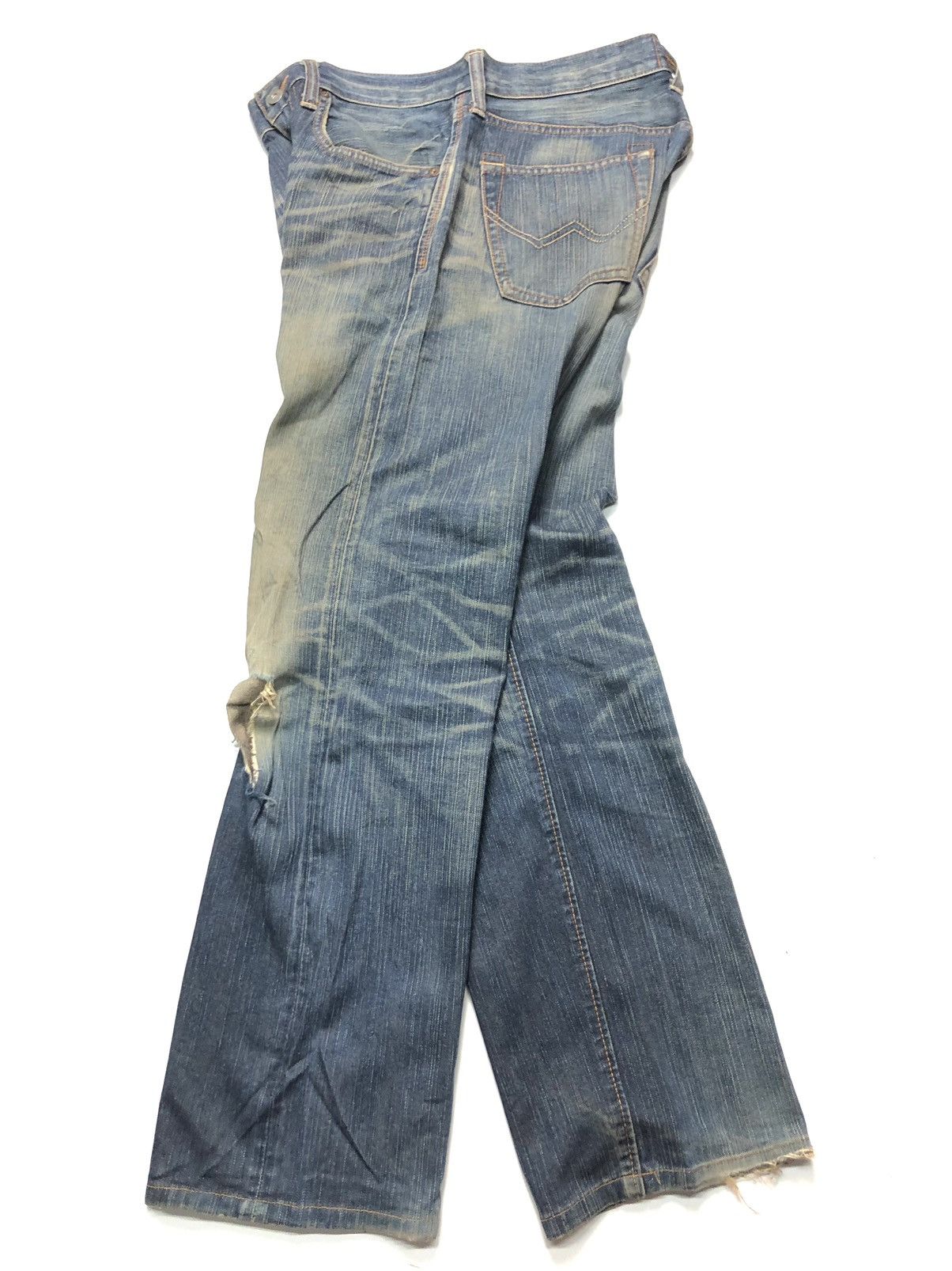 Edwin × Vintage VINTAGE EDWIN XV EXCLUSIVE VINTAGE DISTRESSED DENIM Size US 32 / EU 48 - 13 Thumbnail