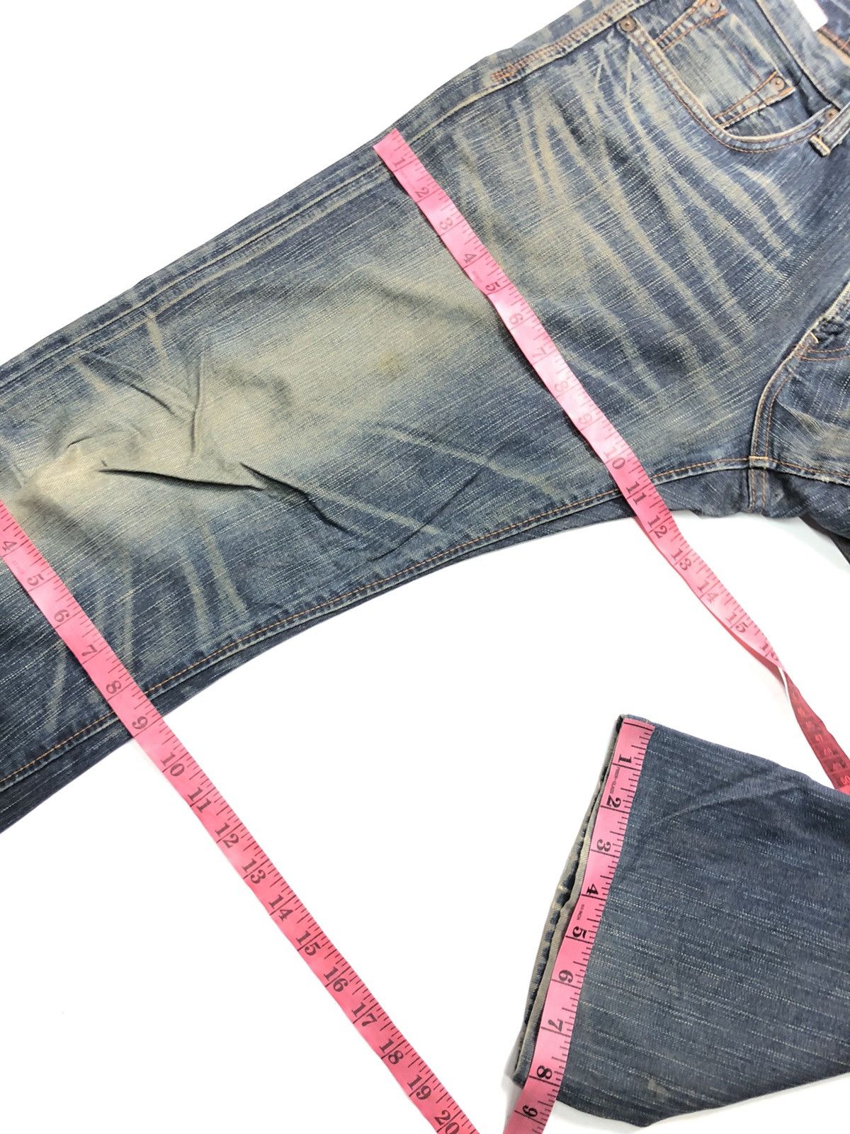 Edwin × Vintage VINTAGE EDWIN XV EXCLUSIVE VINTAGE DISTRESSED DENIM Size US 32 / EU 48 - 17 Thumbnail