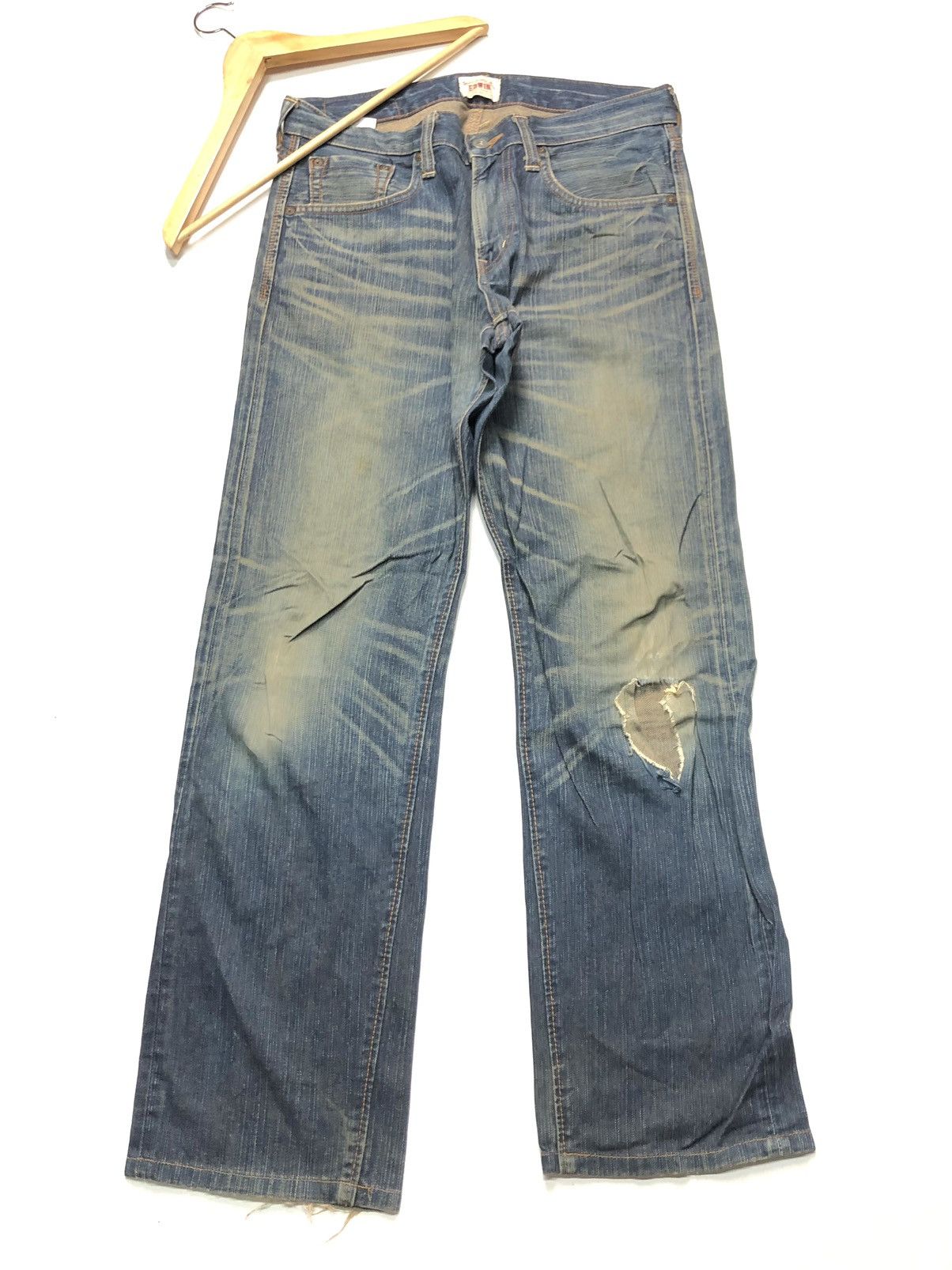 Edwin × Vintage VINTAGE EDWIN XV EXCLUSIVE VINTAGE DISTRESSED DENIM Size US 32 / EU 48 - 2 Thumbnail