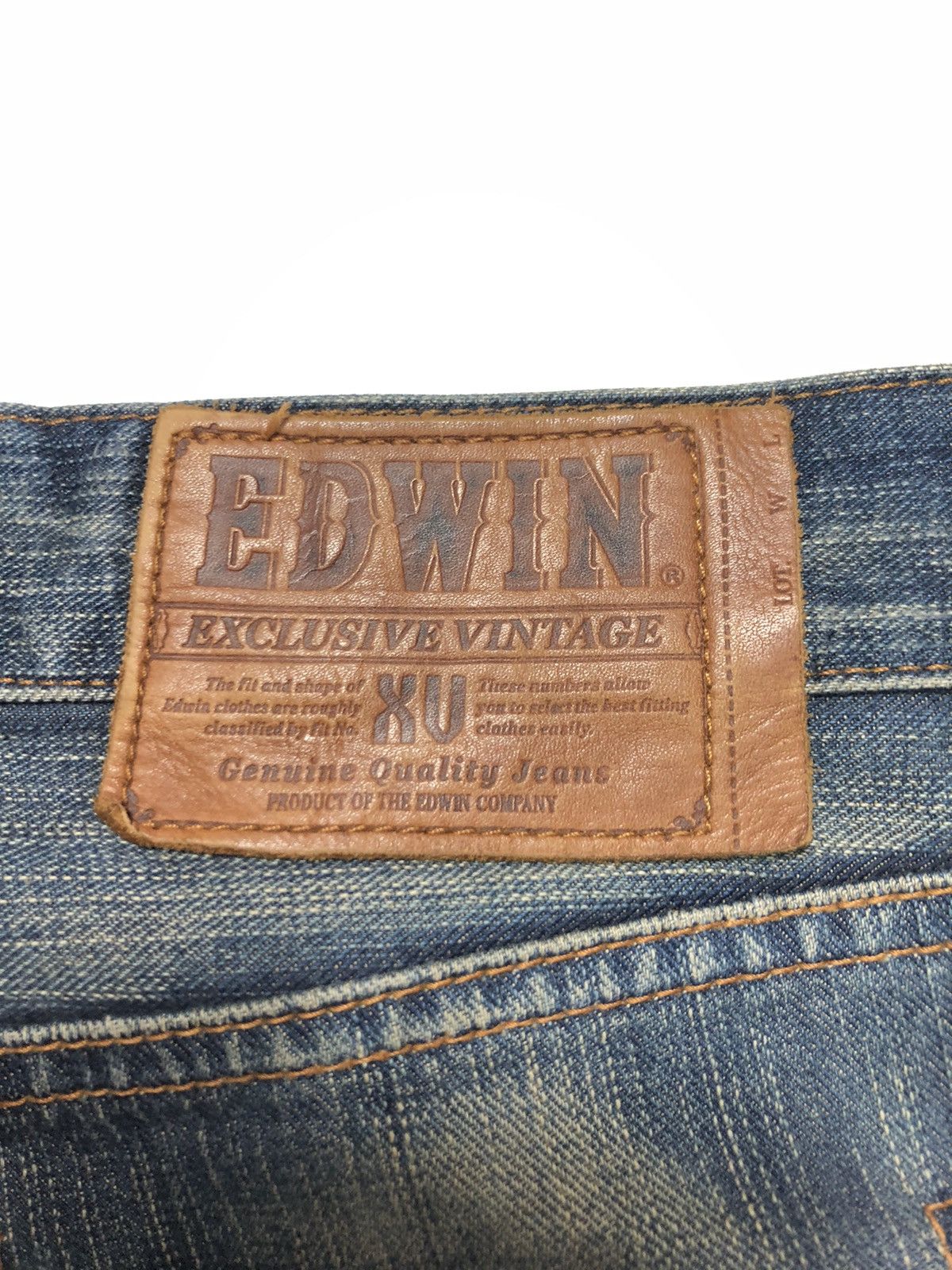 Edwin × Vintage VINTAGE EDWIN XV EXCLUSIVE VINTAGE DISTRESSED DENIM Size US 32 / EU 48 - 12 Thumbnail