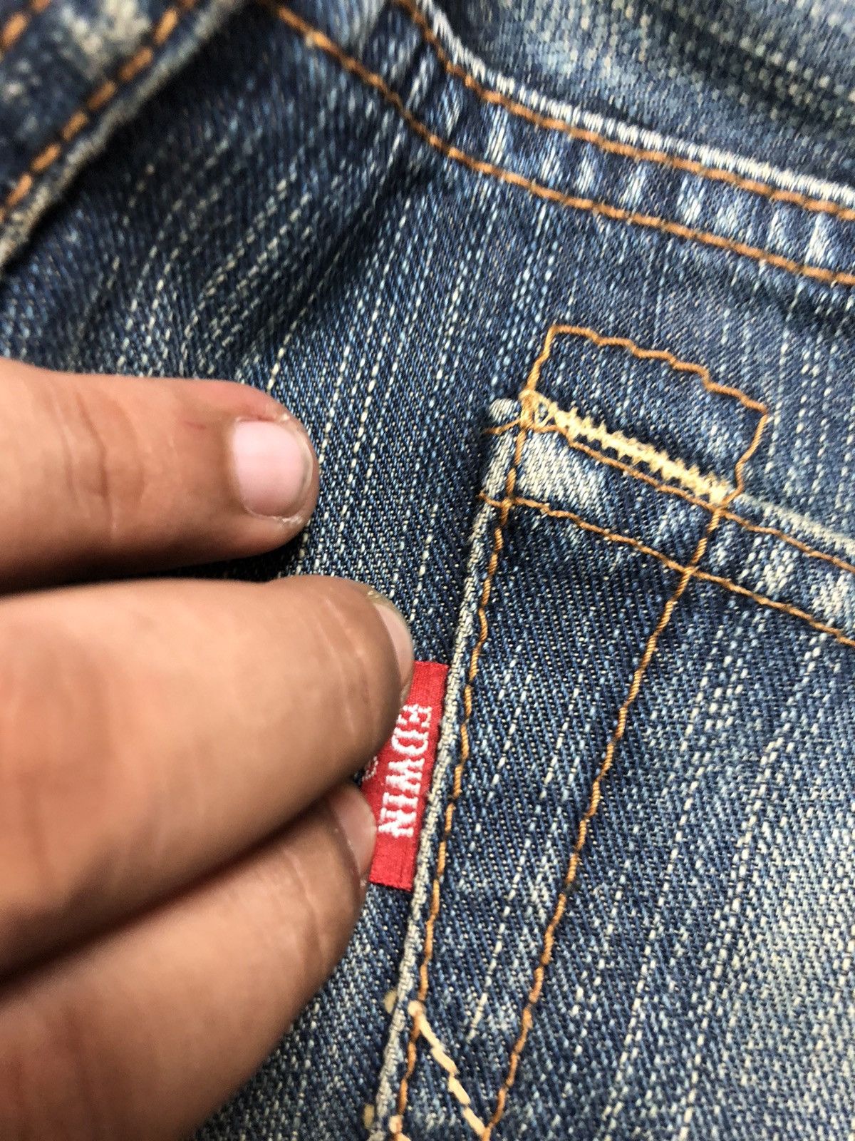 Edwin × Vintage VINTAGE EDWIN XV EXCLUSIVE VINTAGE DISTRESSED DENIM Size US 32 / EU 48 - 10 Thumbnail