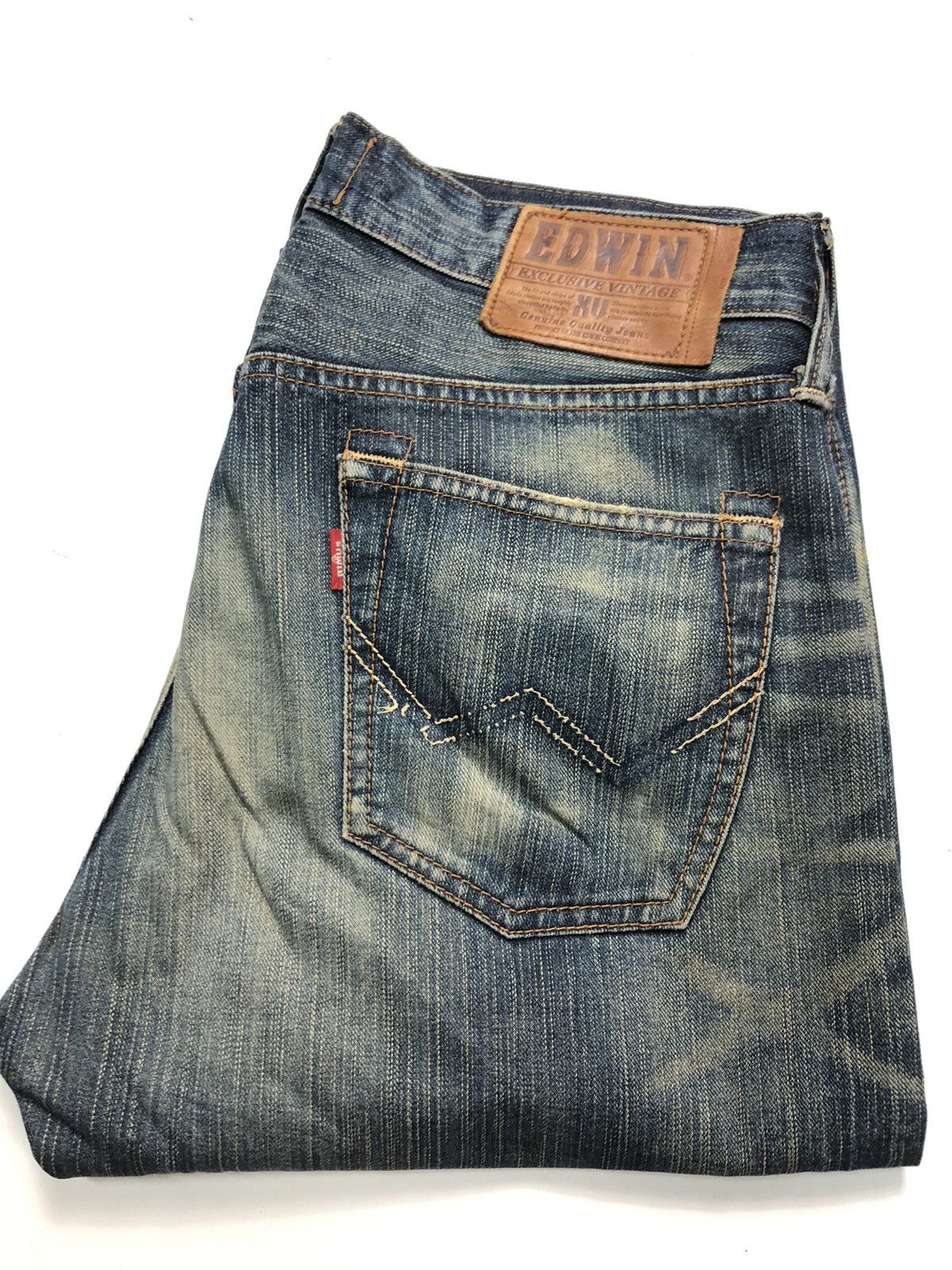 Edwin × Vintage VINTAGE EDWIN XV EXCLUSIVE VINTAGE DISTRESSED DENIM Size US 32 / EU 48 - 18 Thumbnail