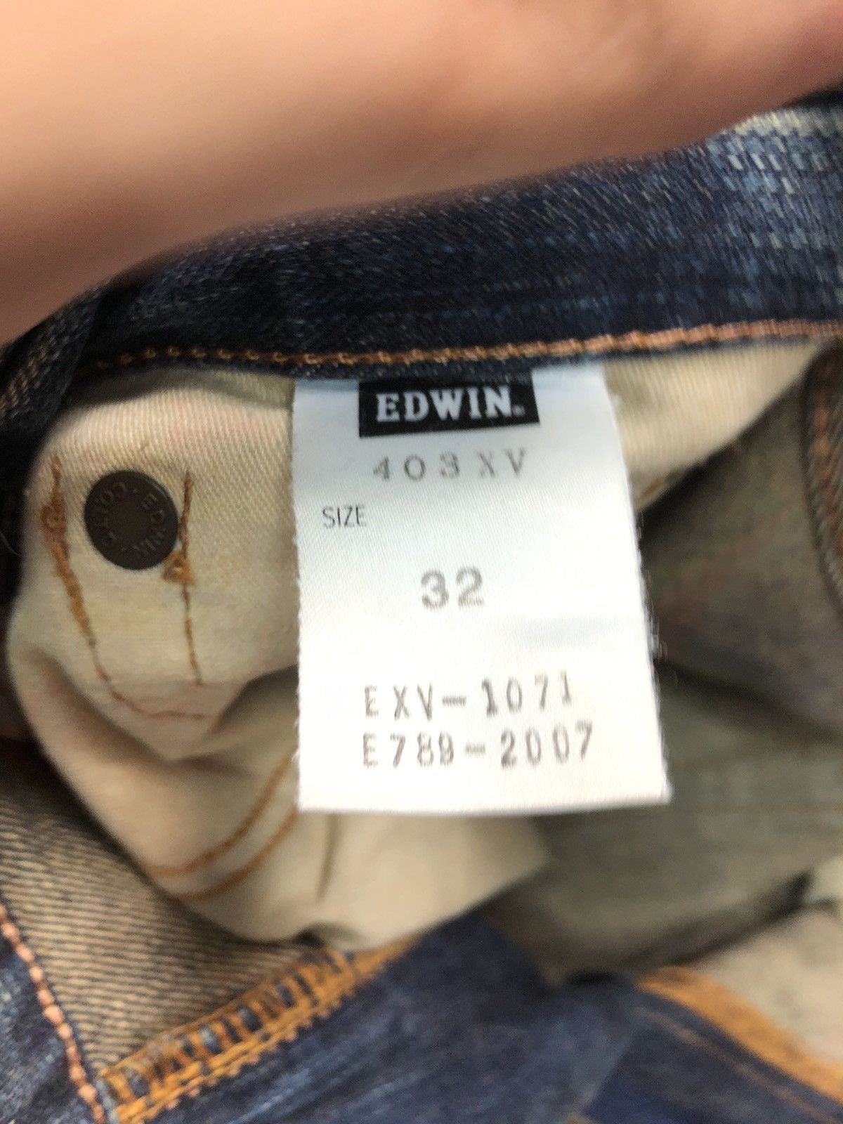 Edwin × Vintage VINTAGE EDWIN XV EXCLUSIVE VINTAGE DISTRESSED DENIM Size US 32 / EU 48 - 6 Thumbnail