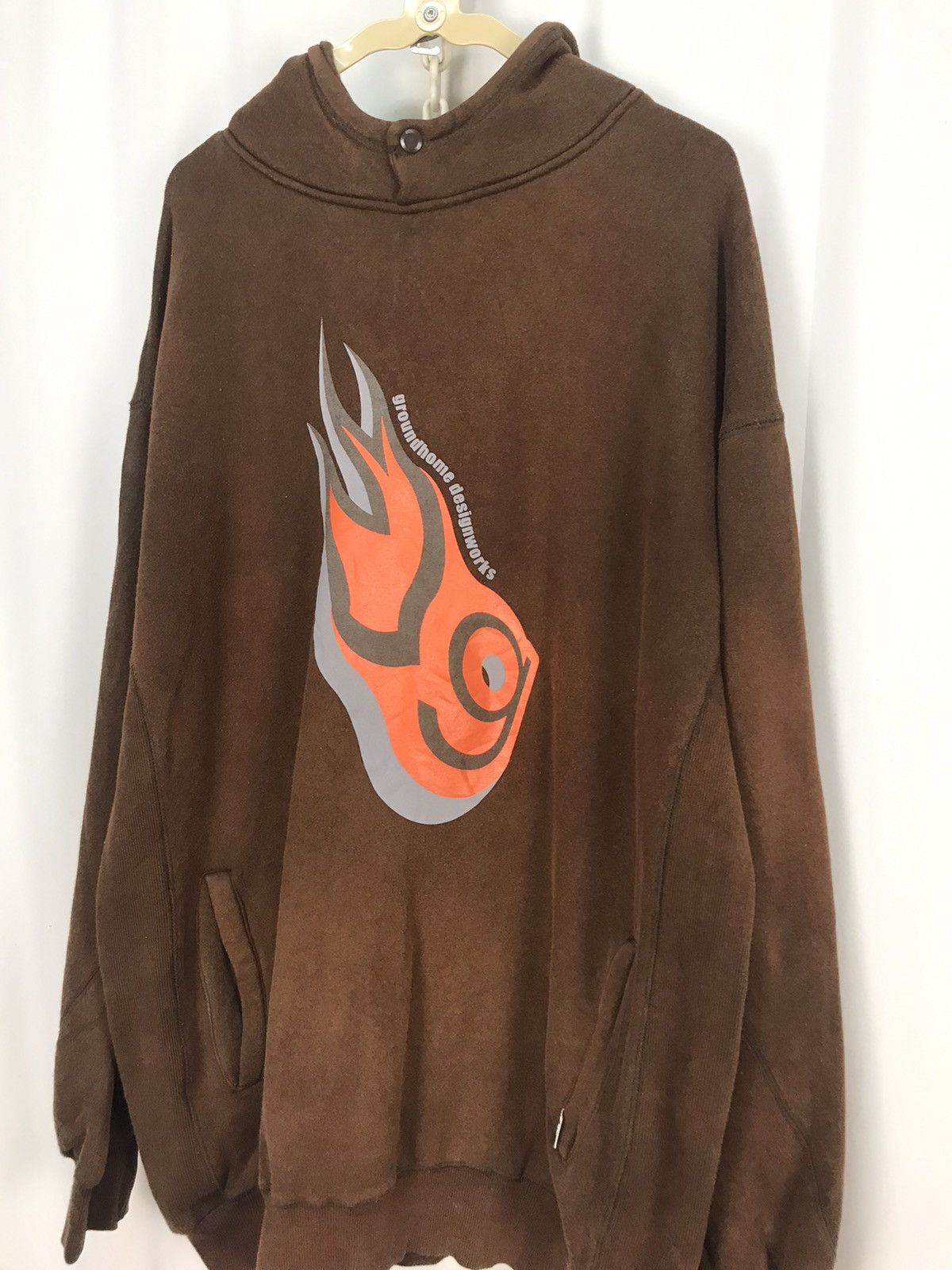 Japanese Brand × Other Ground homme designworks distressed hoodie pullover Size US XL / EU 56 / 4 - 3 Thumbnail