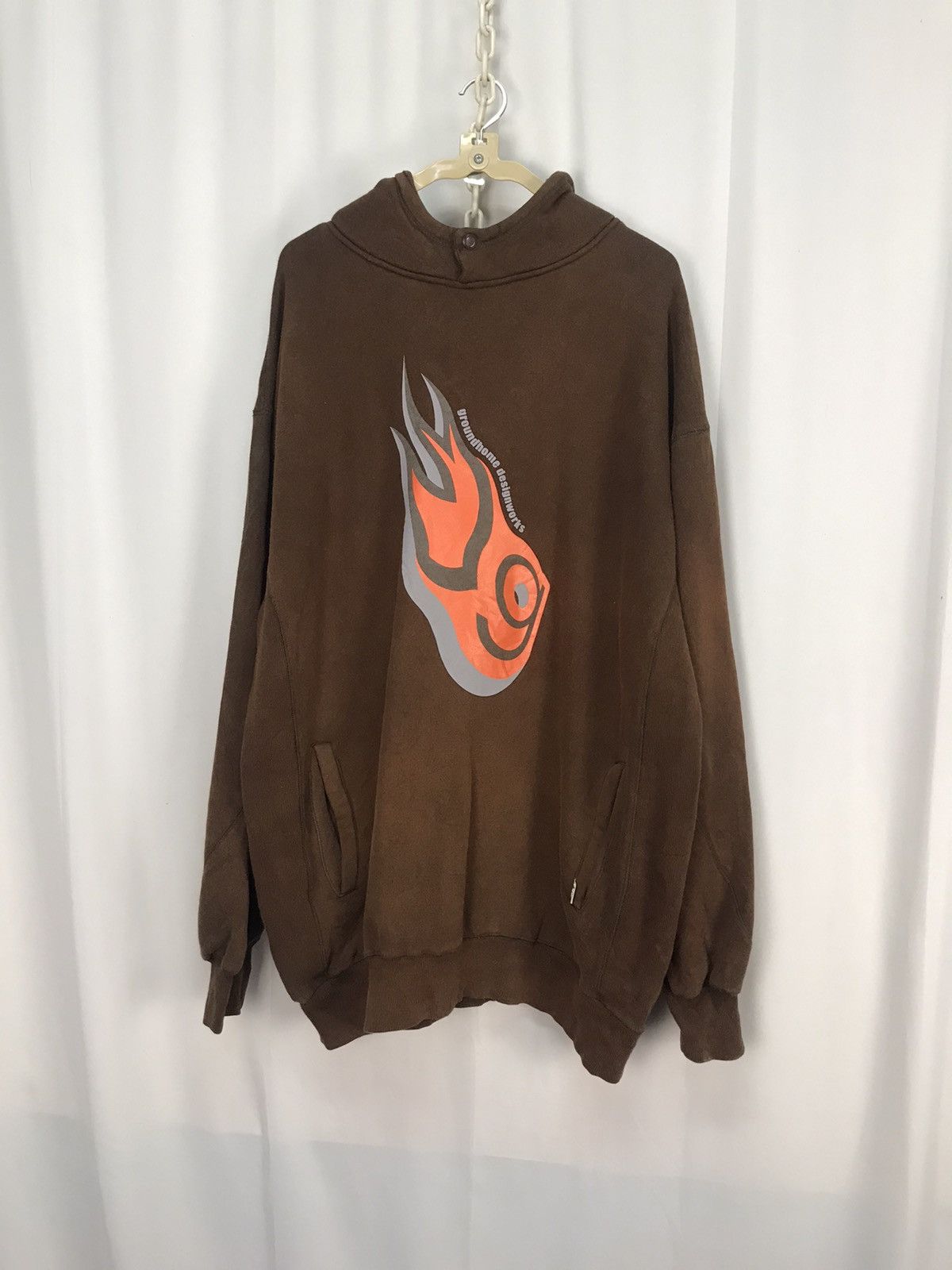 Japanese Brand × Other Ground homme designworks distressed hoodie pullover Size US XL / EU 56 / 4 - 9 Thumbnail