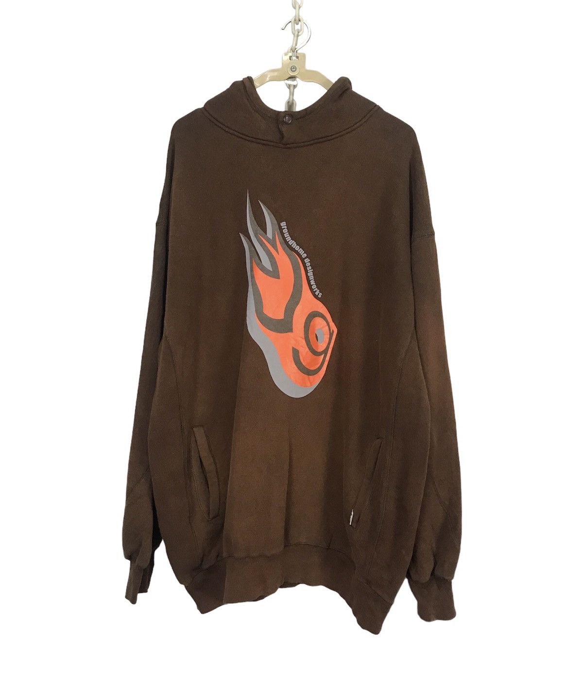 Japanese Brand × Other Ground homme designworks distressed hoodie pullover Size US XL / EU 56 / 4 - 1 Thumbnail