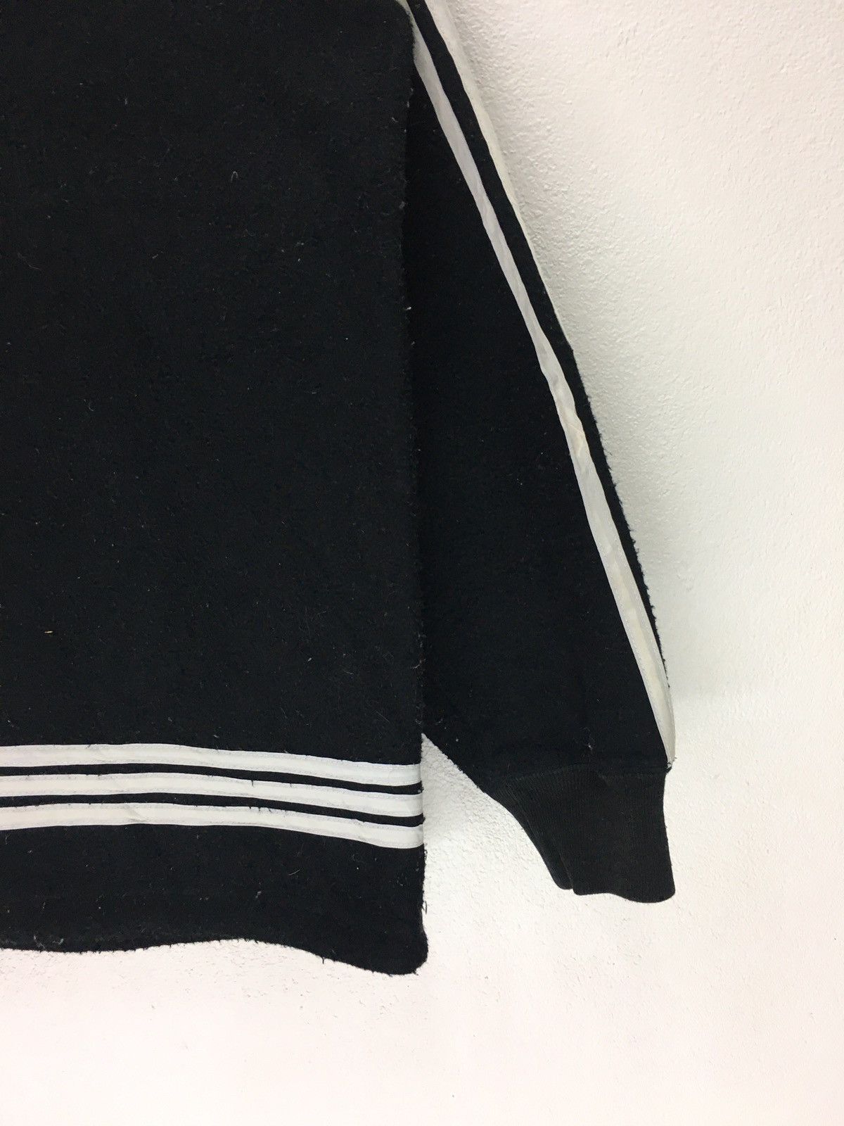 Adidas × Vintage Vintage Adidas Three Stripes Fleece Sweatshirt Size US L / EU 52-54 / 3 - 4 Thumbnail