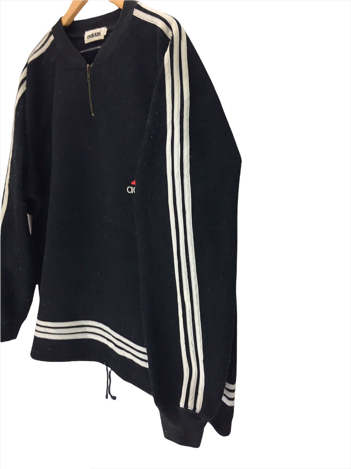 Adidas × Vintage Vintage Adidas Three Stripes Fleece Sweatshirt Size US L / EU 52-54 / 3 - 5 Thumbnail