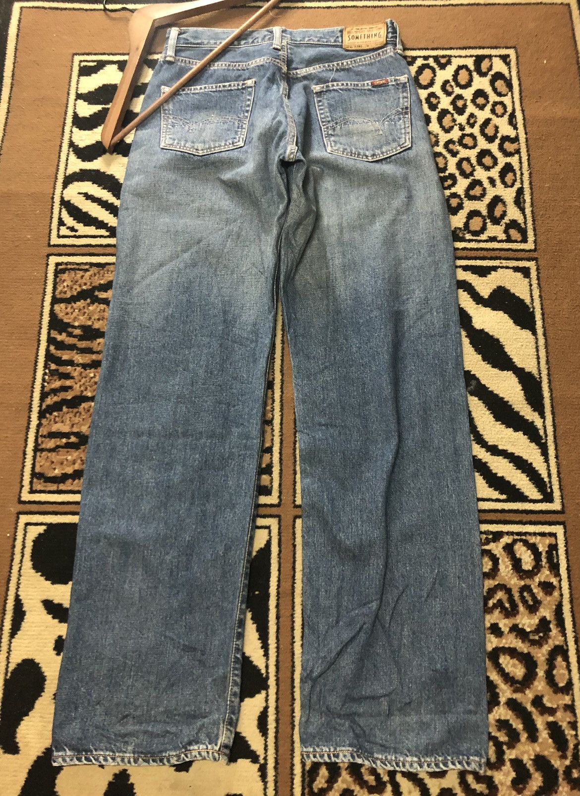 Japanese Brand × Vintage VINTAGE SELVEDGE SOMETHING S505 BLUE WASH DISTRESSED DENIM Size US 29 - 10 Thumbnail