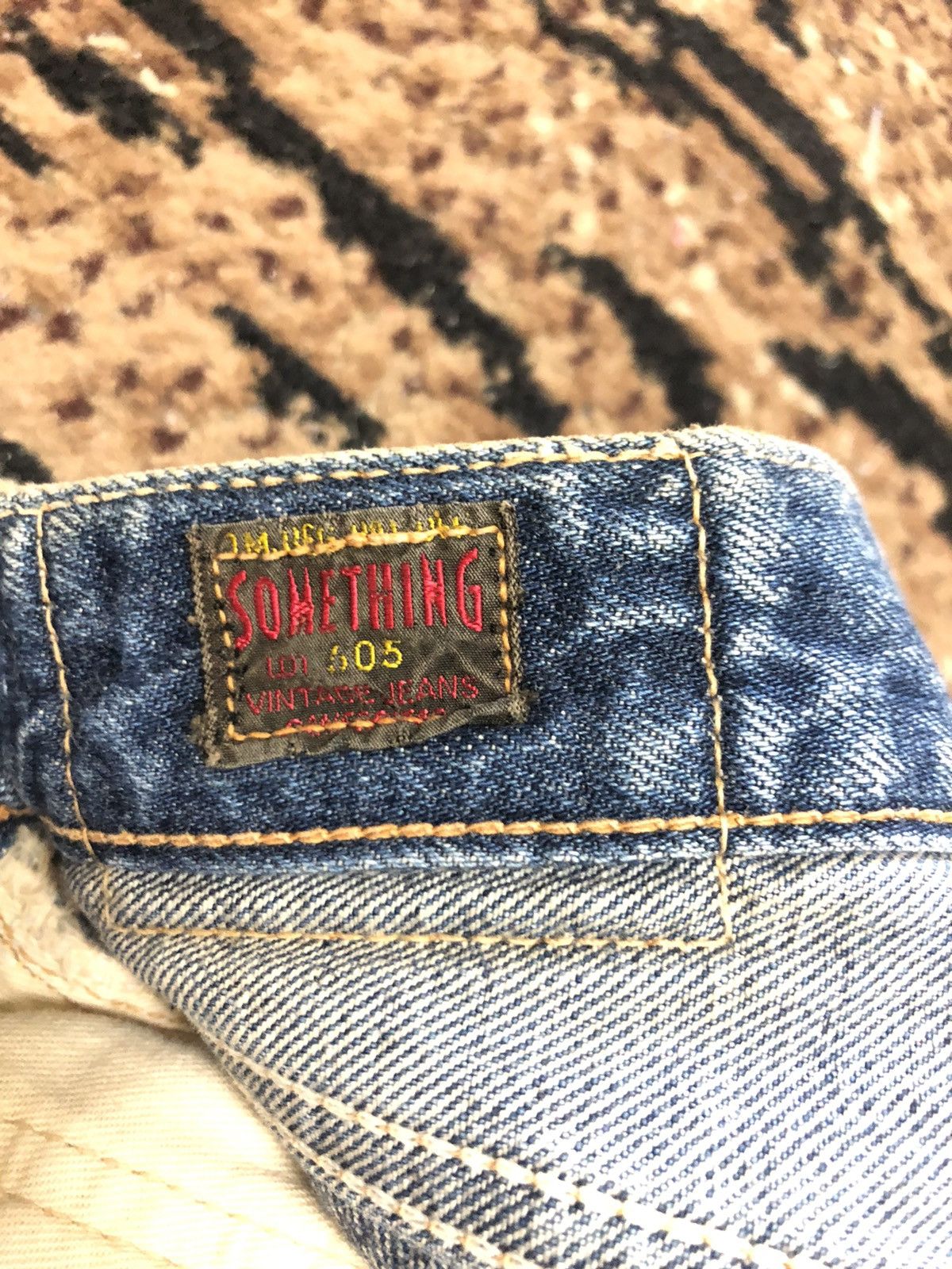 Japanese Brand × Vintage VINTAGE SELVEDGE SOMETHING S505 BLUE WASH DISTRESSED DENIM Size US 29 - 9 Thumbnail