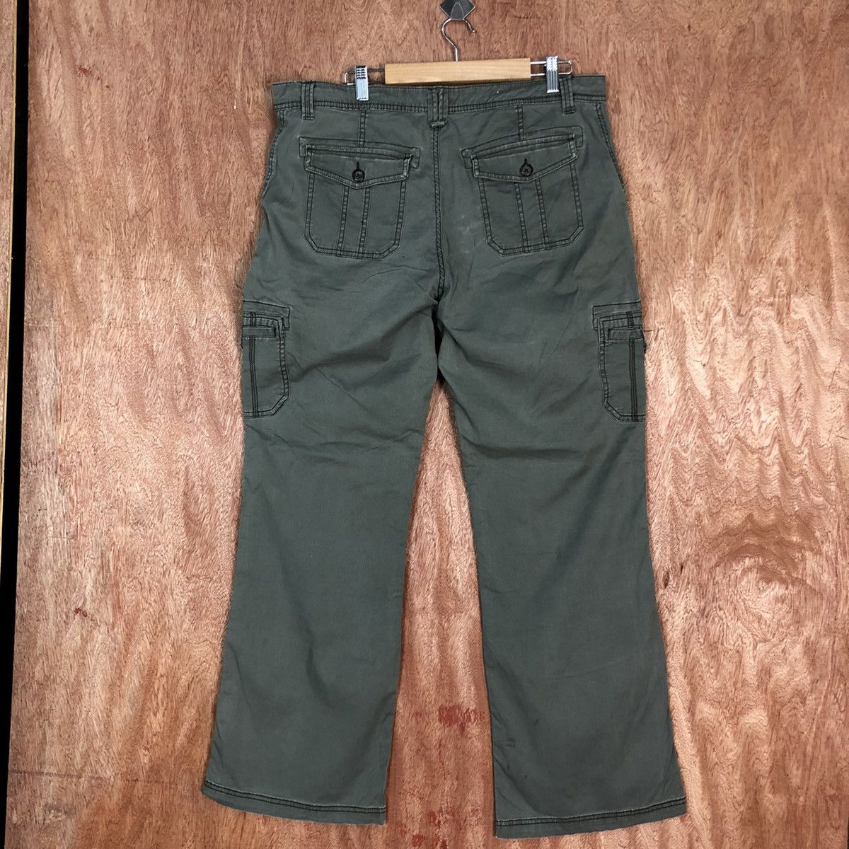 Merona DLL Merona Green Multipocket Cargo Pants #1794 Size 36" / US 14 / IT 50 - 8 Thumbnail