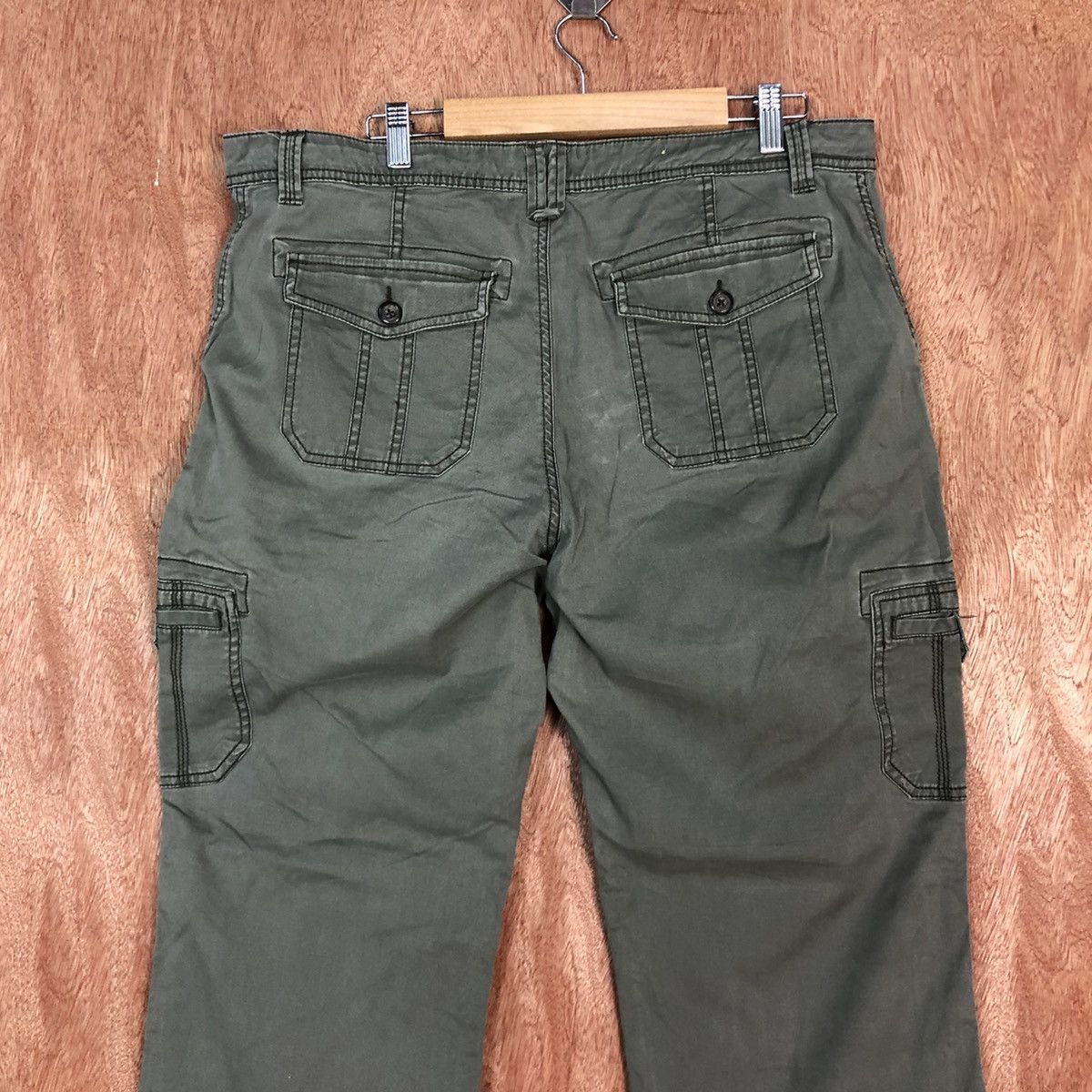 Merona DLL Merona Green Multipocket Cargo Pants #1794 Size 36" / US 14 / IT 50 - 9 Thumbnail