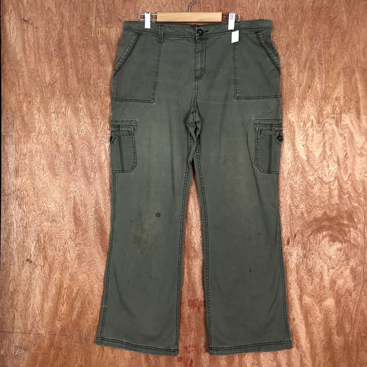 Merona DLL Merona Green Multipocket Cargo Pants #1794 Size 36" / US 14 / IT 50 - 1 Thumbnail