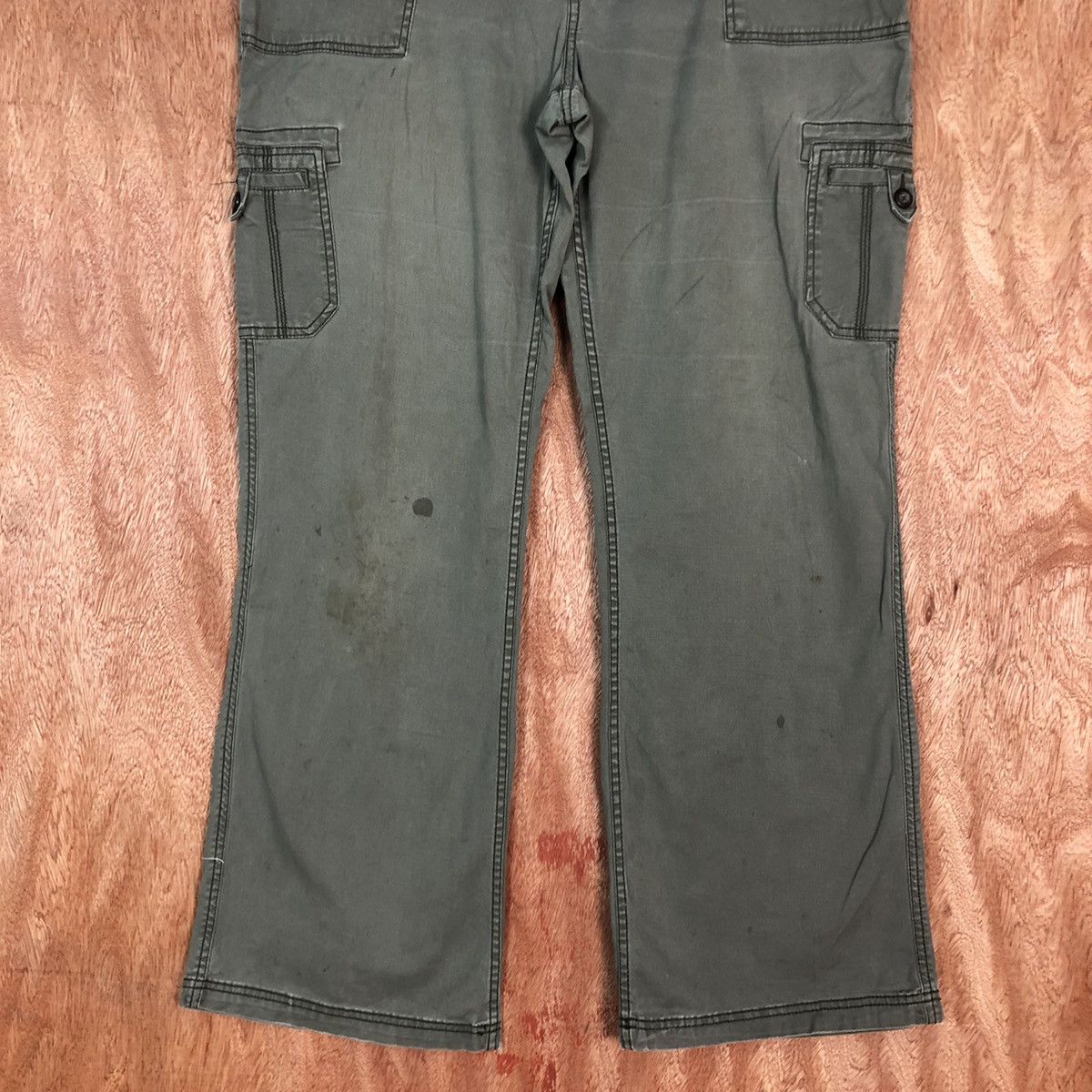 Merona DLL Merona Green Multipocket Cargo Pants #1794 Size 36" / US 14 / IT 50 - 3 Thumbnail