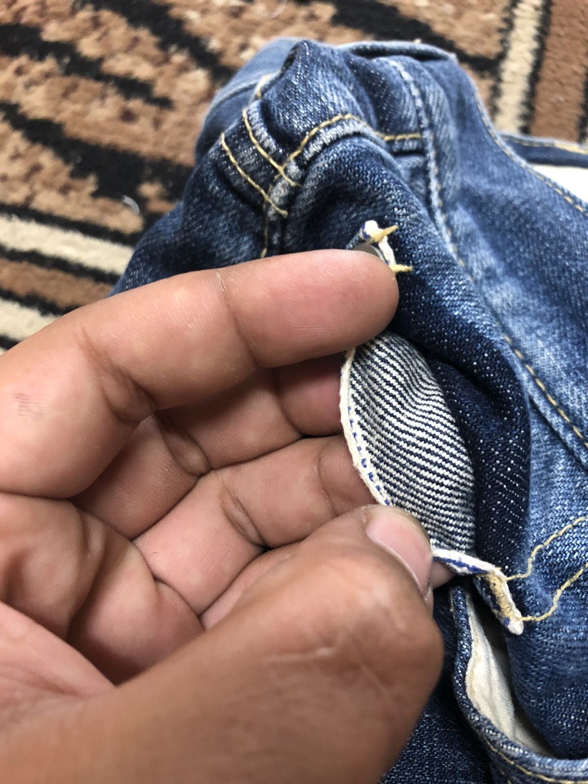 Designer × Japanese Brand × Salvage IENA SLOBE SELVEDGE QUARTER SHORT DENIM Size US 30 / EU 46 - 4 Thumbnail