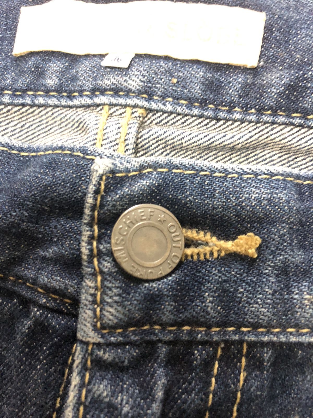 Designer × Japanese Brand × Salvage IENA SLOBE SELVEDGE QUARTER SHORT DENIM Size US 30 / EU 46 - 5 Thumbnail