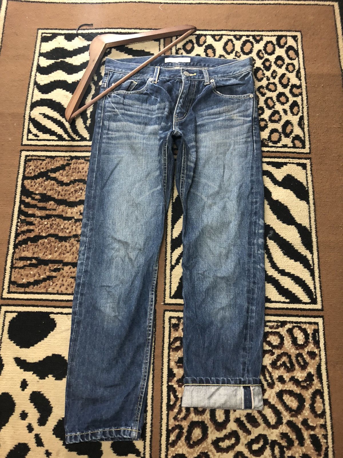 Designer × Japanese Brand × Salvage IENA SLOBE SELVEDGE QUARTER SHORT DENIM Size US 30 / EU 46 - 1 Thumbnail