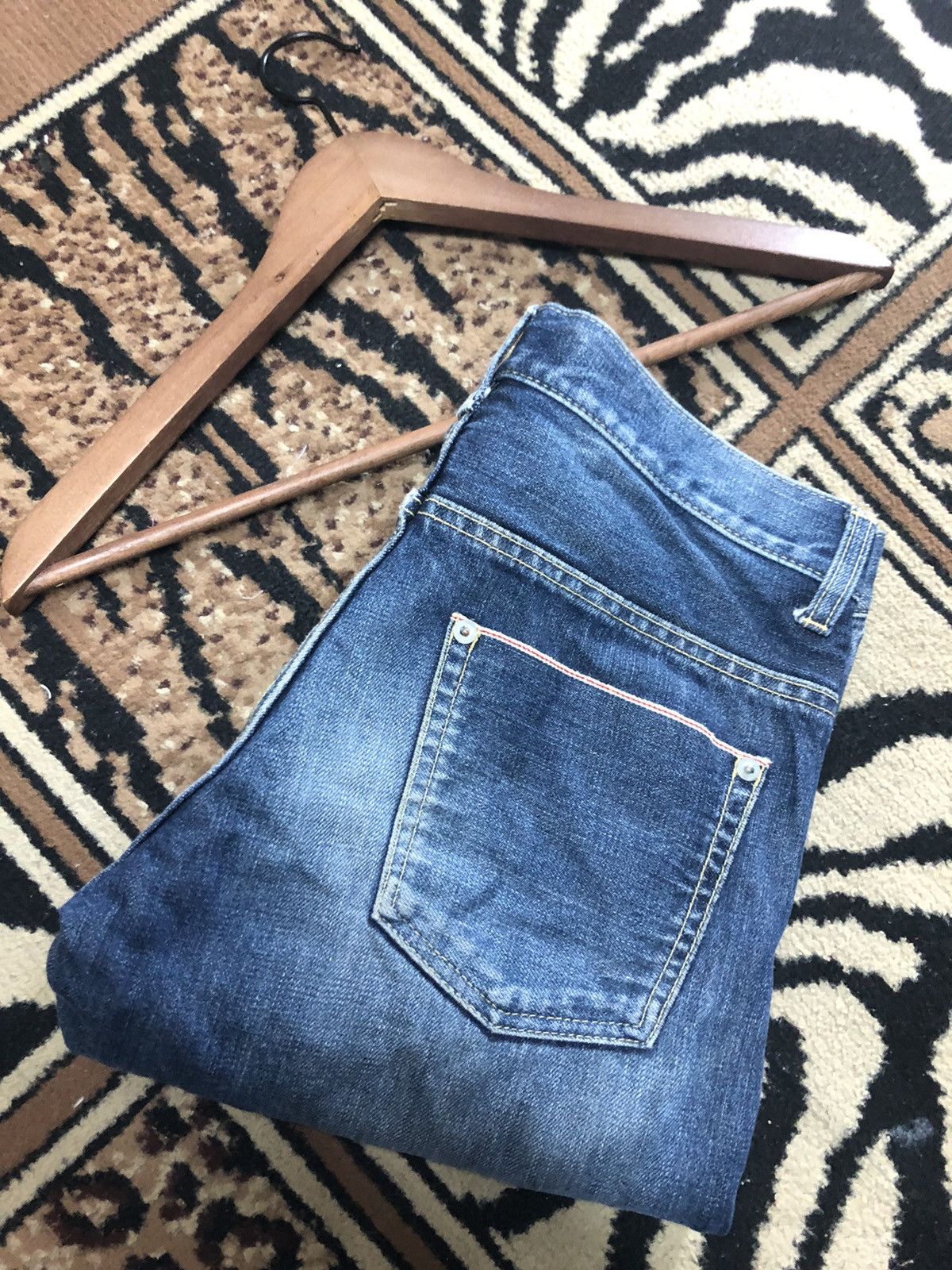 Designer × Japanese Brand × Salvage IENA SLOBE SELVEDGE QUARTER SHORT DENIM Size US 30 / EU 46 - 18 Thumbnail