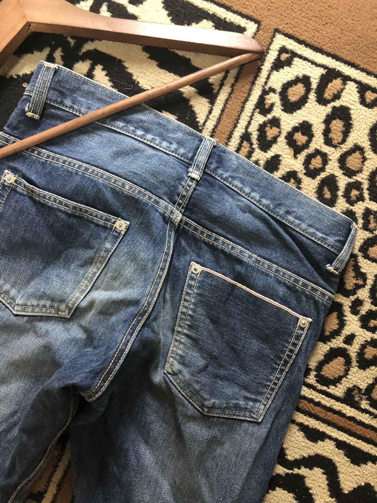 Designer × Japanese Brand × Salvage IENA SLOBE SELVEDGE QUARTER SHORT DENIM Size US 30 / EU 46 - 12 Thumbnail
