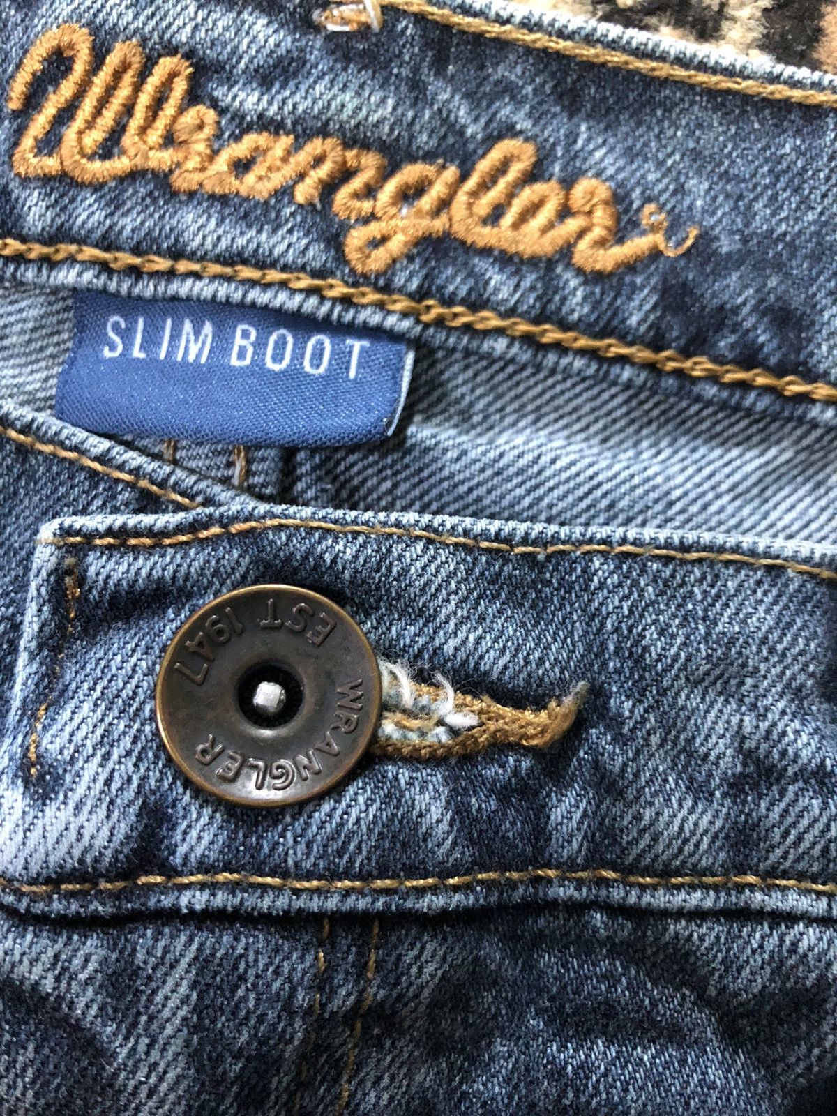 Vintage × Wrangler VINTAGE WRANGLER SLIM BOOT DENIM Size US 32 / EU 48 - 7 Thumbnail