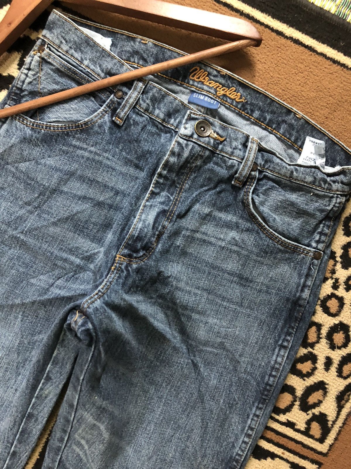 Vintage × Wrangler VINTAGE WRANGLER SLIM BOOT DENIM Size US 32 / EU 48 - 6 Thumbnail