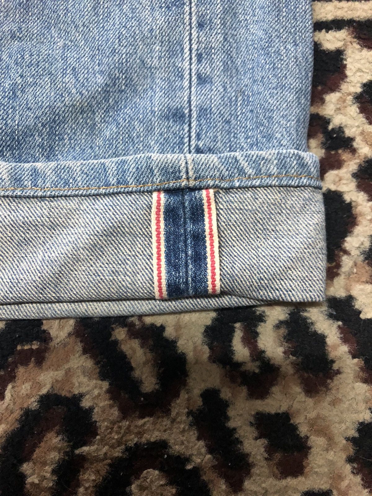 Edwin × Vintage VINTAGE SELVEDGE EDWIN 505x BLUE WASH DISTRESSED DENIM Size US 28 / EU 44 - 3 Thumbnail
