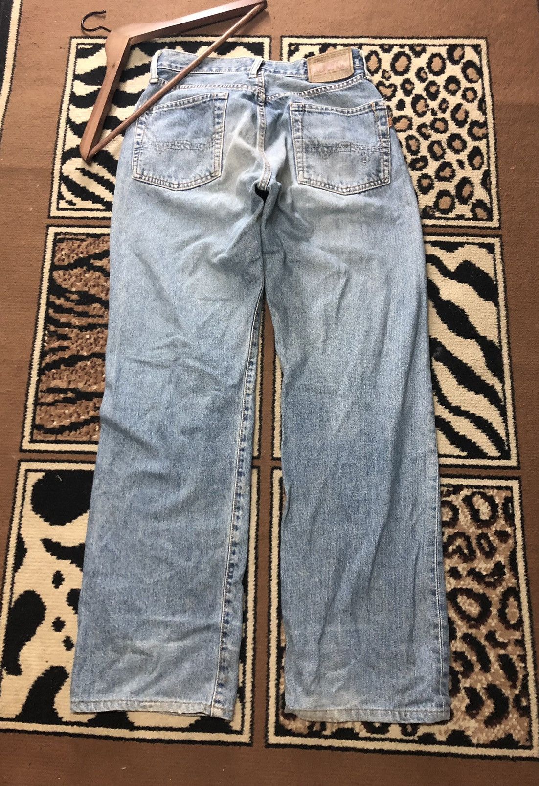 Edwin × Vintage VINTAGE SELVEDGE EDWIN 505x BLUE WASH DISTRESSED DENIM Size US 28 / EU 44 - 8 Thumbnail