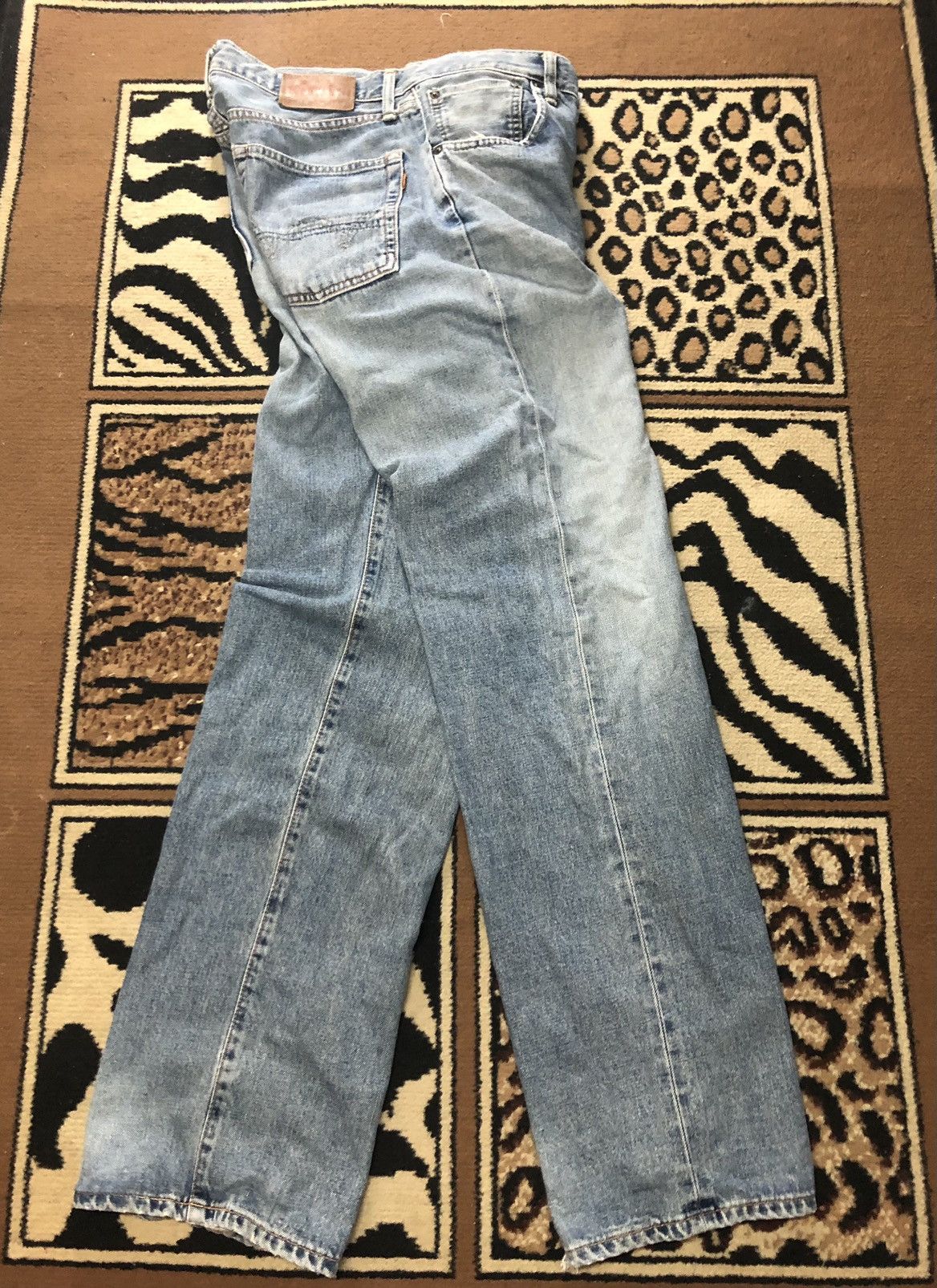 Edwin × Vintage VINTAGE SELVEDGE EDWIN 505x BLUE WASH DISTRESSED DENIM Size US 32 / EU 48 - 14 Thumbnail