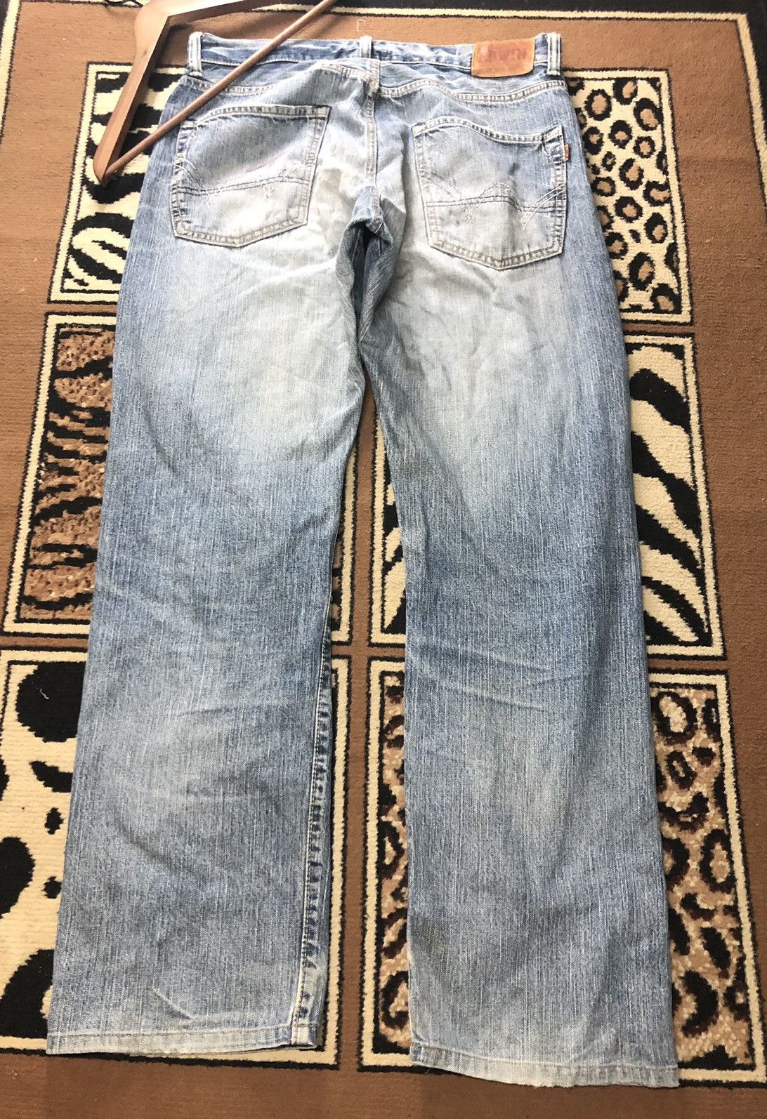 Edwin × Vintage VINTAGE SELVEDGE EDWIN 505z BLUE WASH DISTRESSED DENIM Size US 34 / EU 50 - 9 Thumbnail