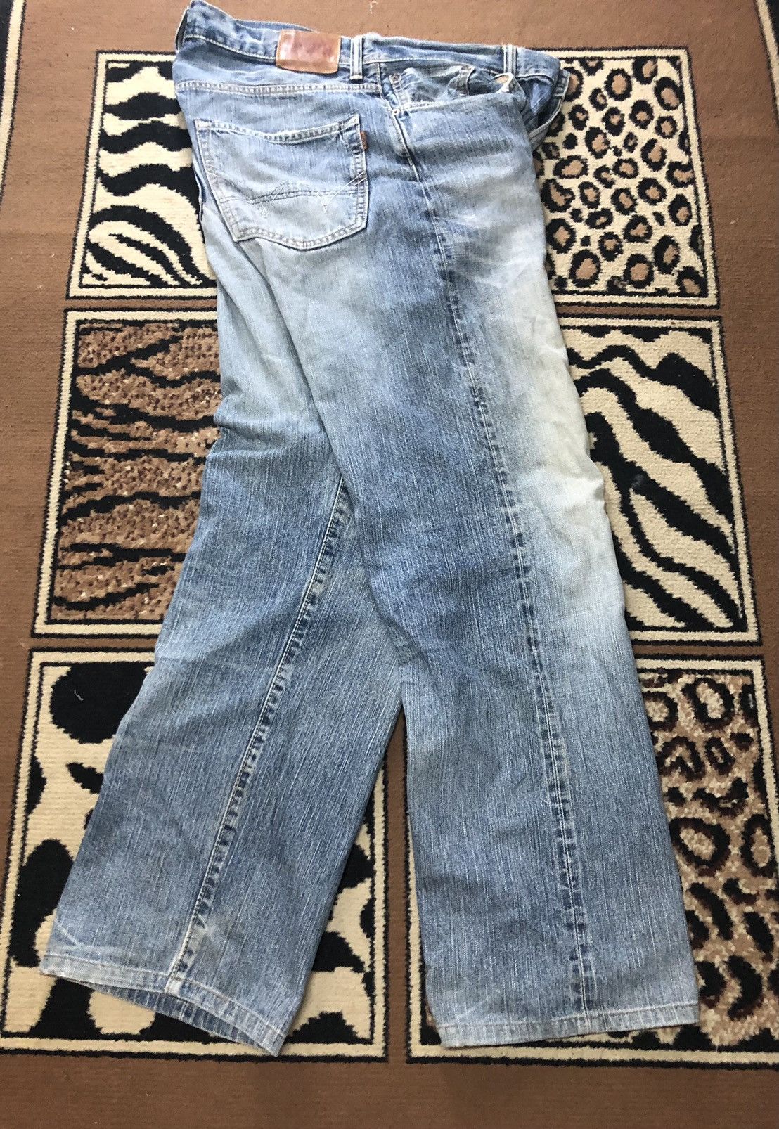 Edwin × Vintage VINTAGE SELVEDGE EDWIN 505z BLUE WASH DISTRESSED DENIM Size US 34 / EU 50 - 14 Thumbnail