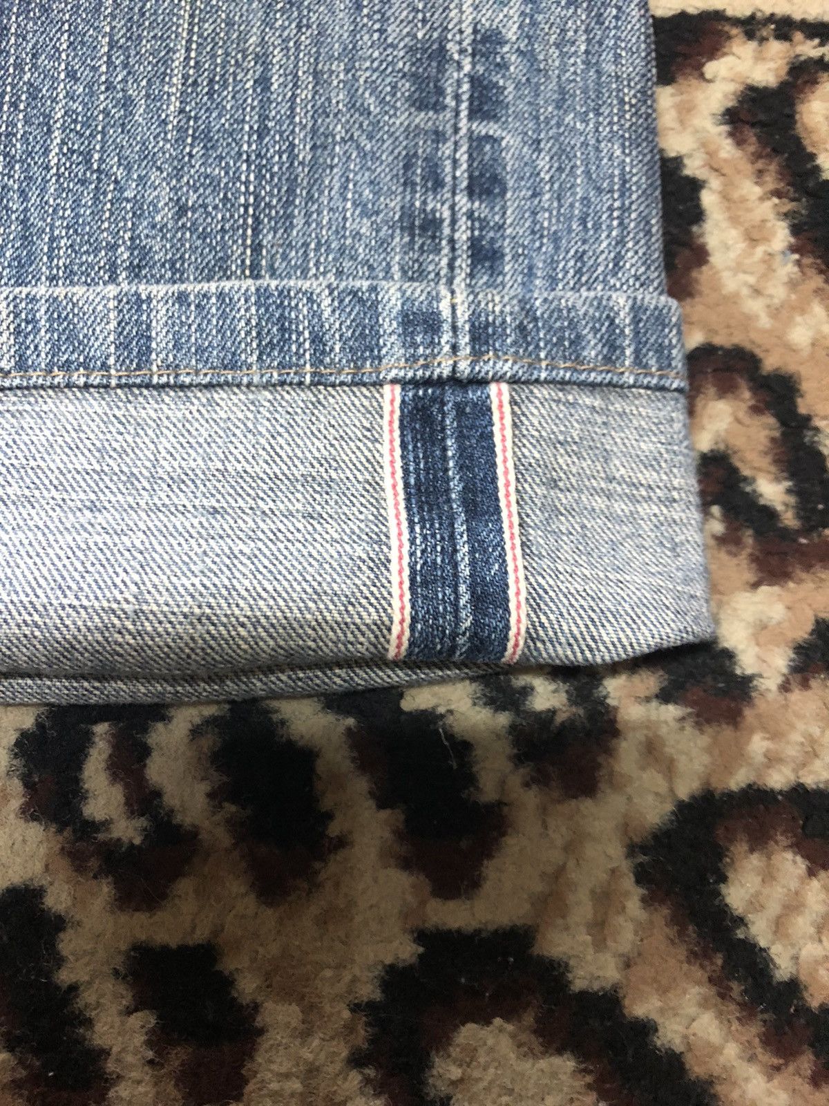 Edwin × Vintage VINTAGE SELVEDGE EDWIN 505z BLUE WASH DISTRESSED DENIM Size US 34 / EU 50 - 3 Thumbnail